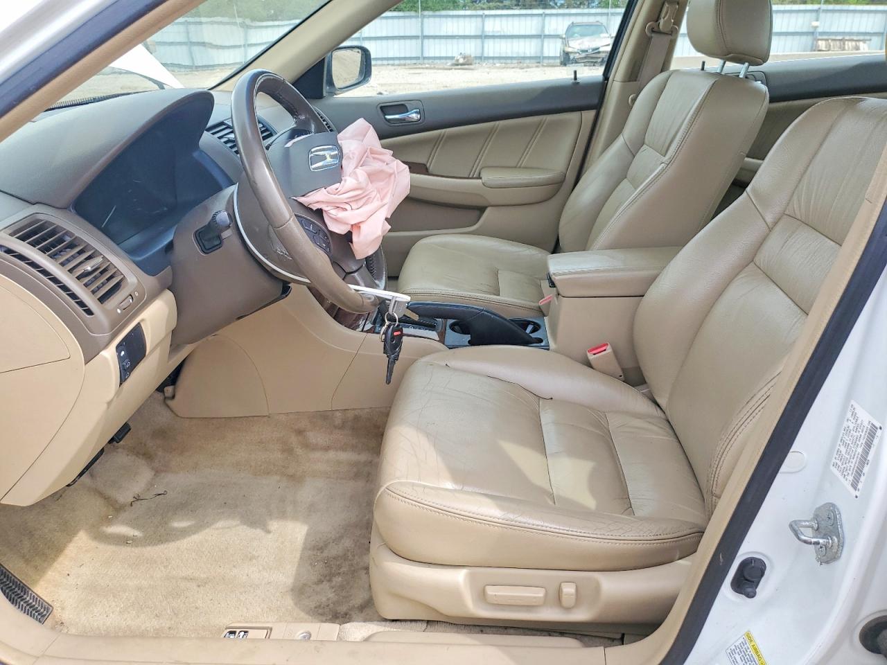 2006 Honda Accord Ex White vin: 1HGCM56836A038791