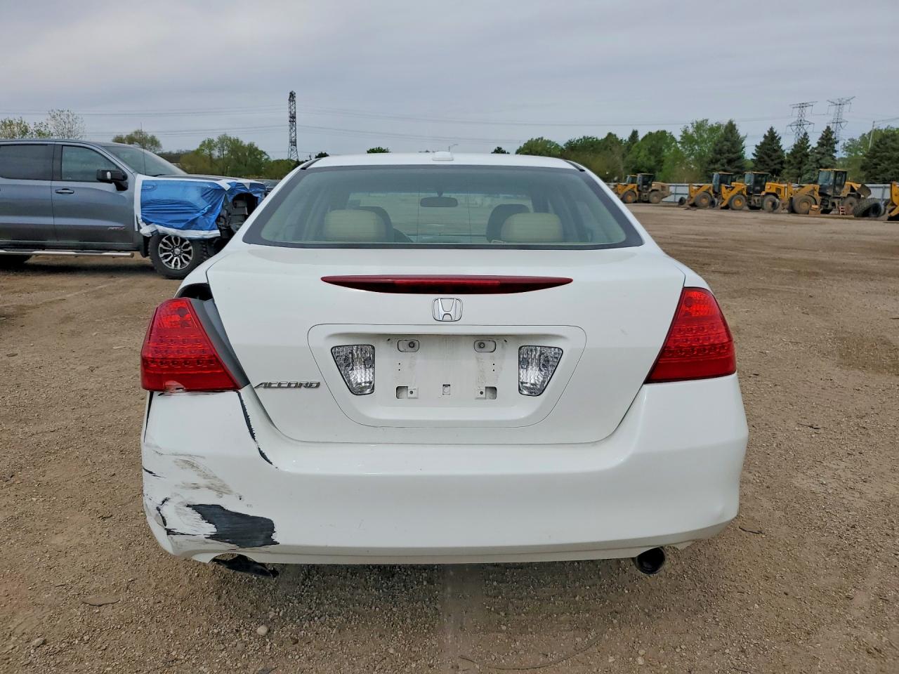 2006 Honda Accord Ex White vin: 1HGCM56836A038791