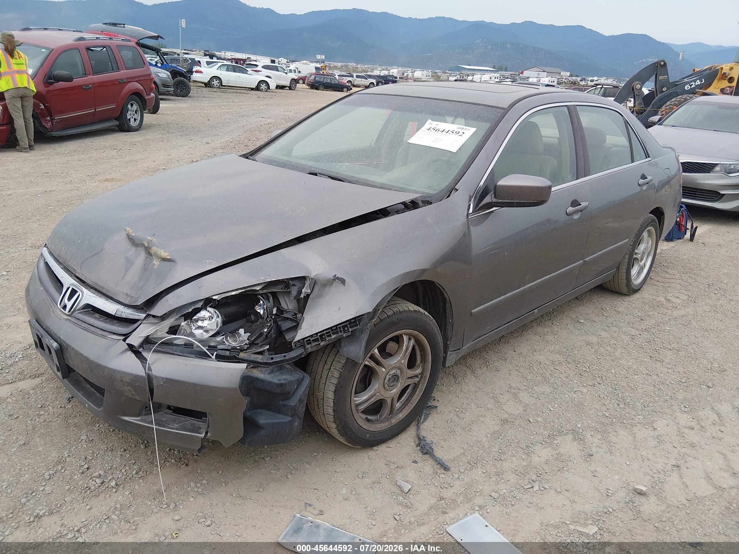 2006 Honda Accord 2.4 Ex Gray vin: 1HGCM56836A073444