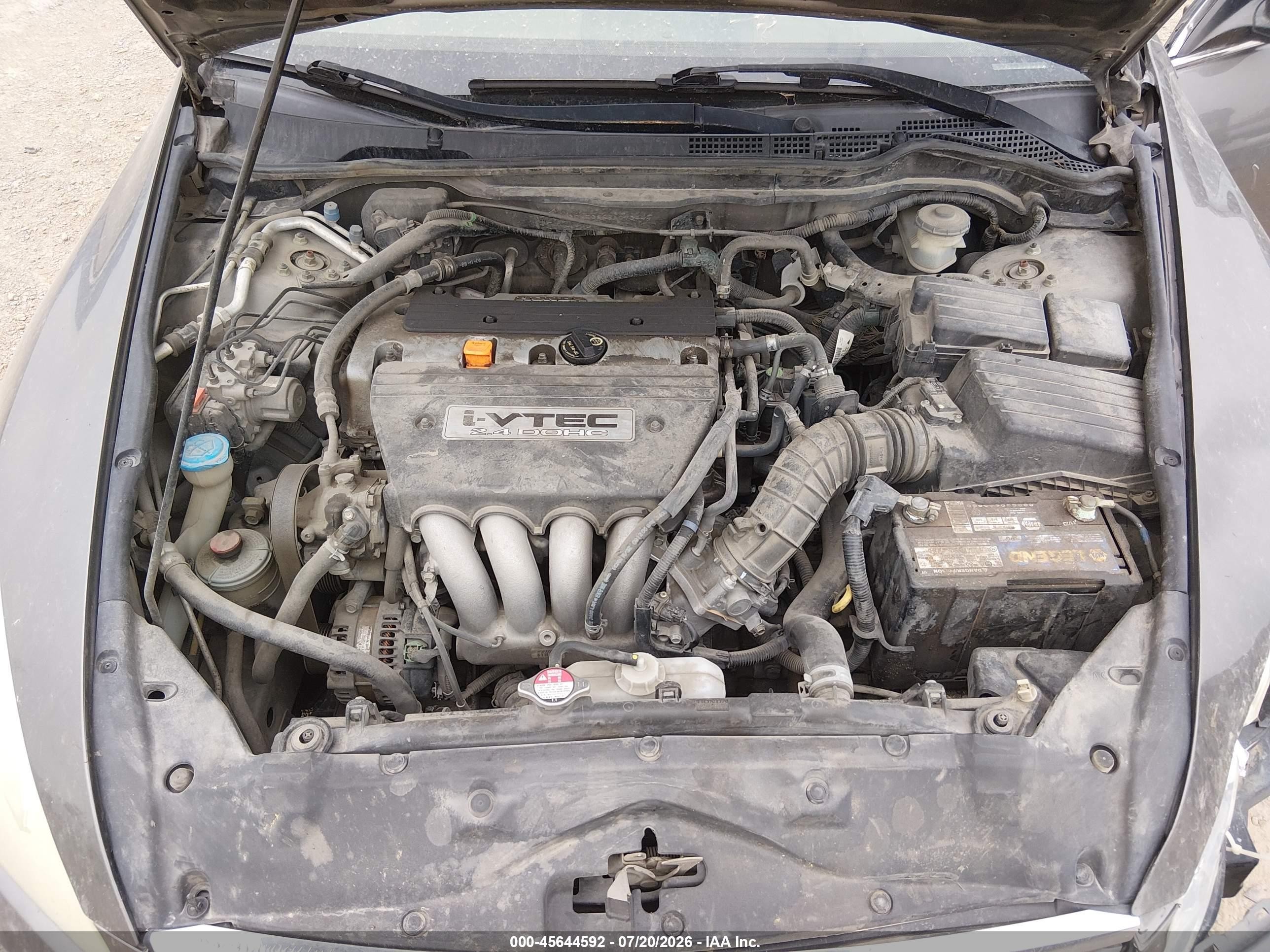 2006 Honda Accord 2.4 Ex Gray vin: 1HGCM56836A073444