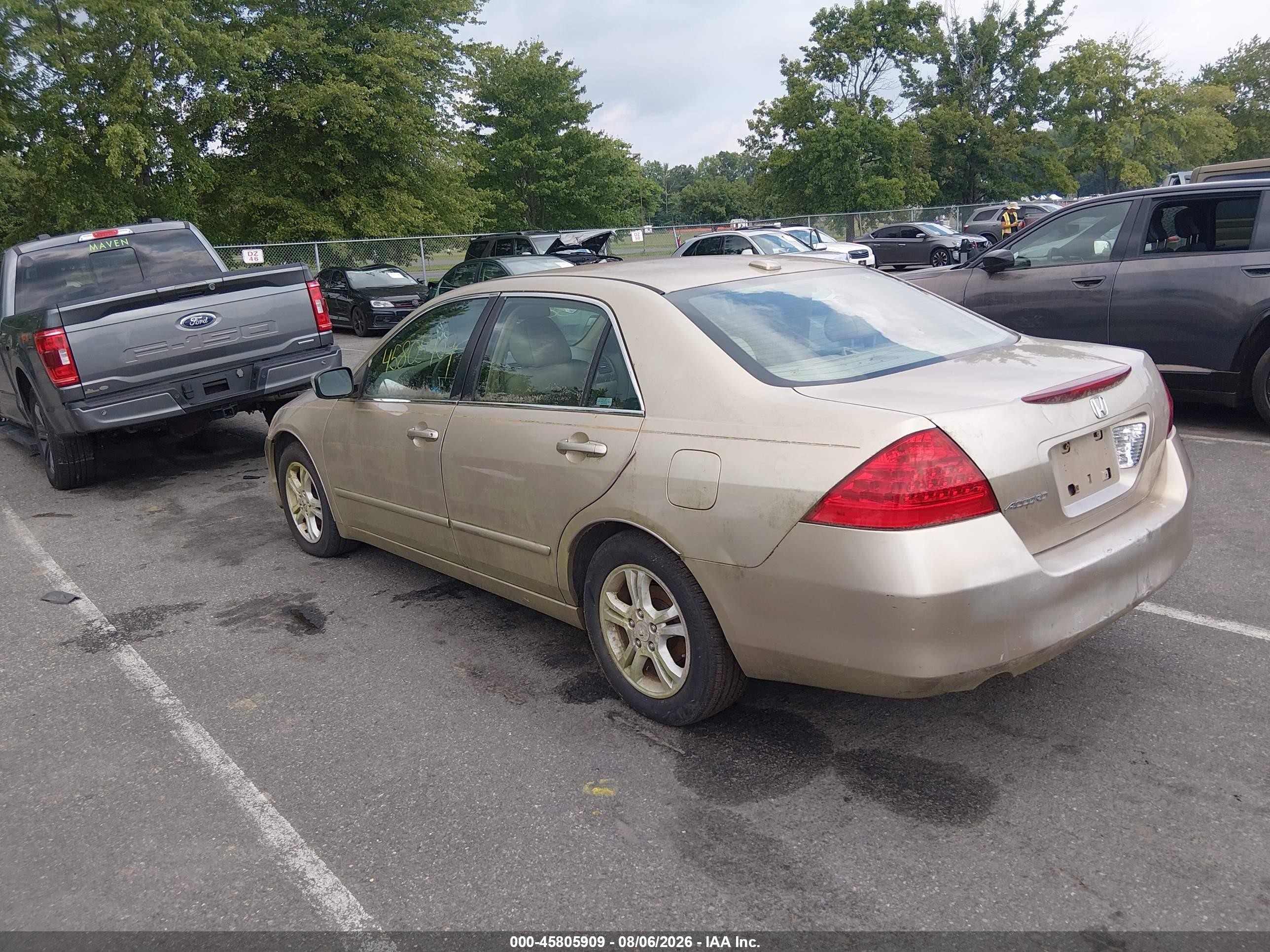 2006 Honda Accord 2.4 Ex Gold vin: 1HGCM56836A089305