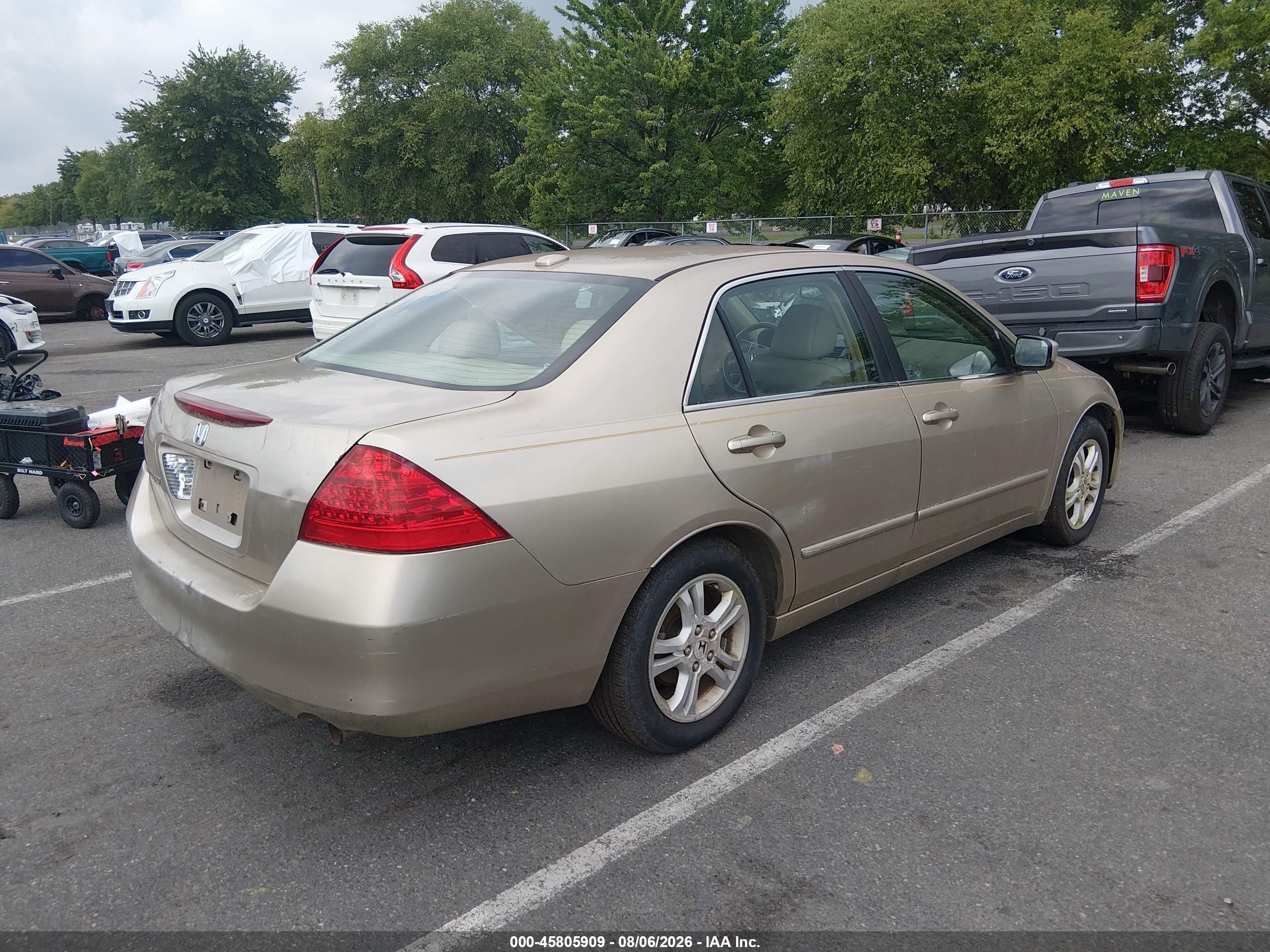 2006 Honda Accord 2.4 Ex Gold vin: 1HGCM56836A089305