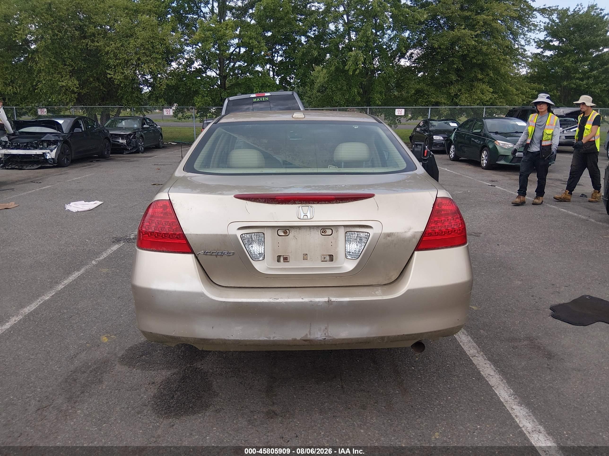 2006 Honda Accord 2.4 Ex Gold vin: 1HGCM56836A089305