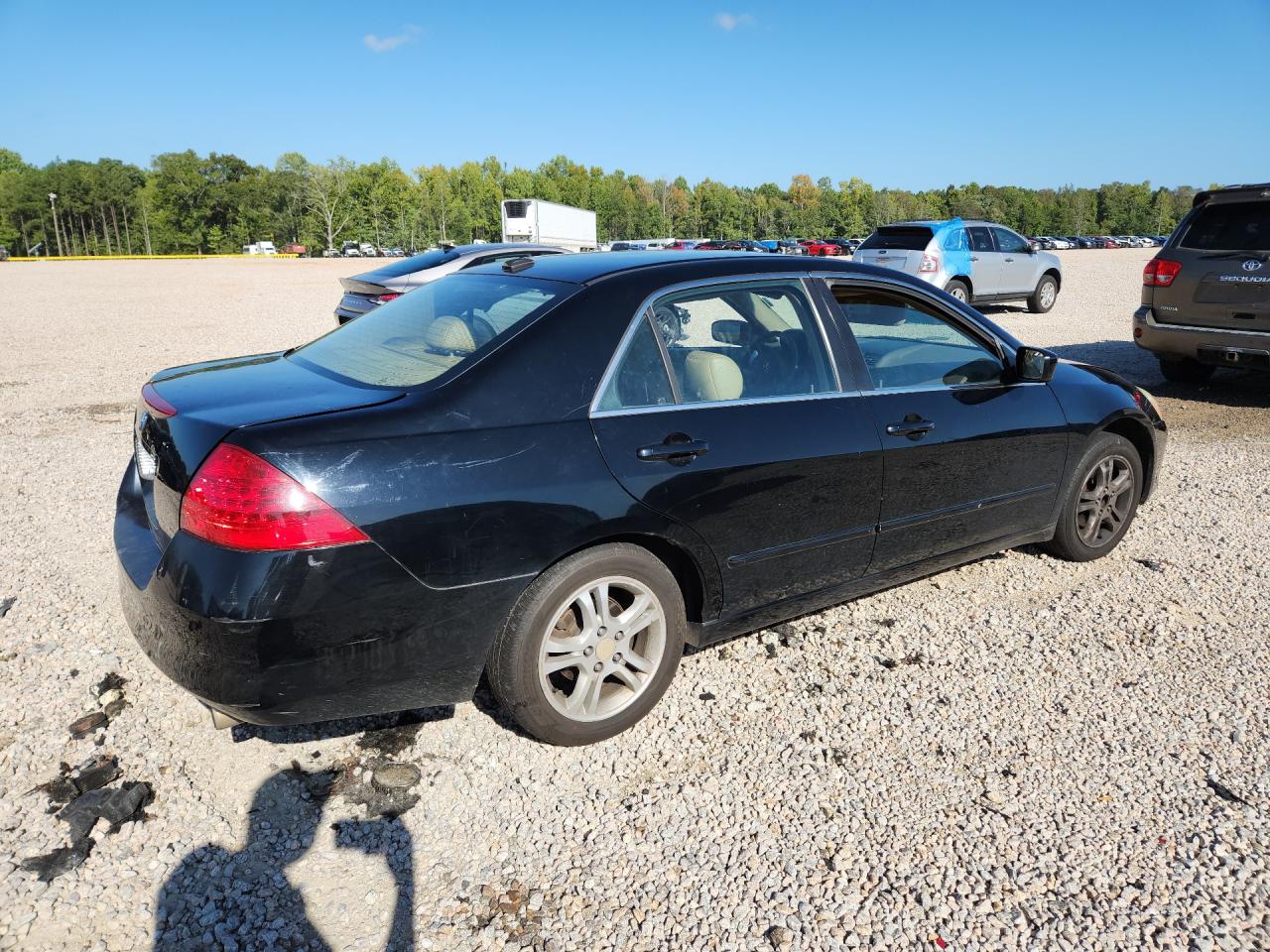 2006 Honda Accord Ex Black vin: 1HGCM56836A123002