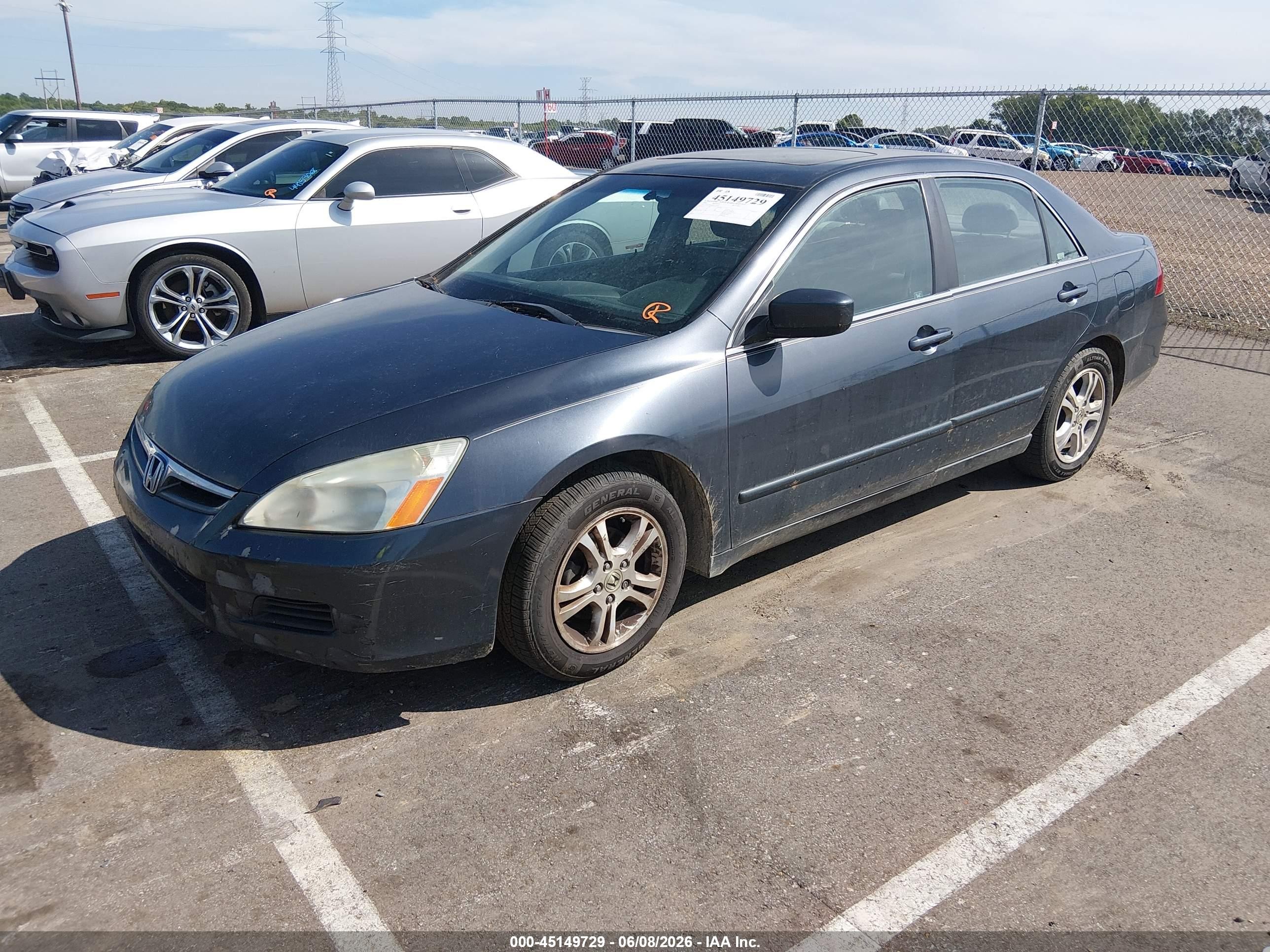 2006 Honda Accord 2.4 Ex Gray vin: 1HGCM56836A123260