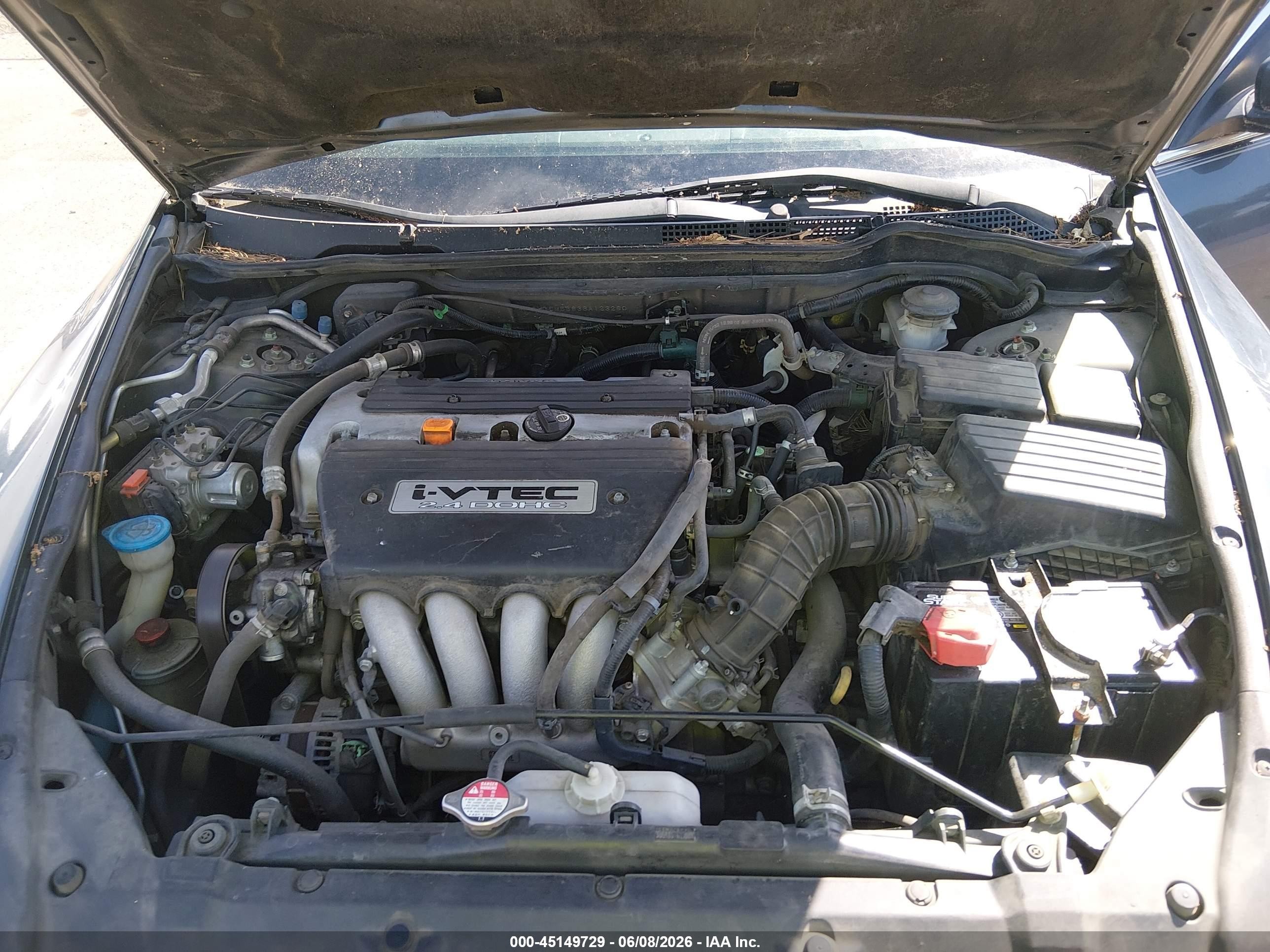 2006 Honda Accord 2.4 Ex Gray vin: 1HGCM56836A123260