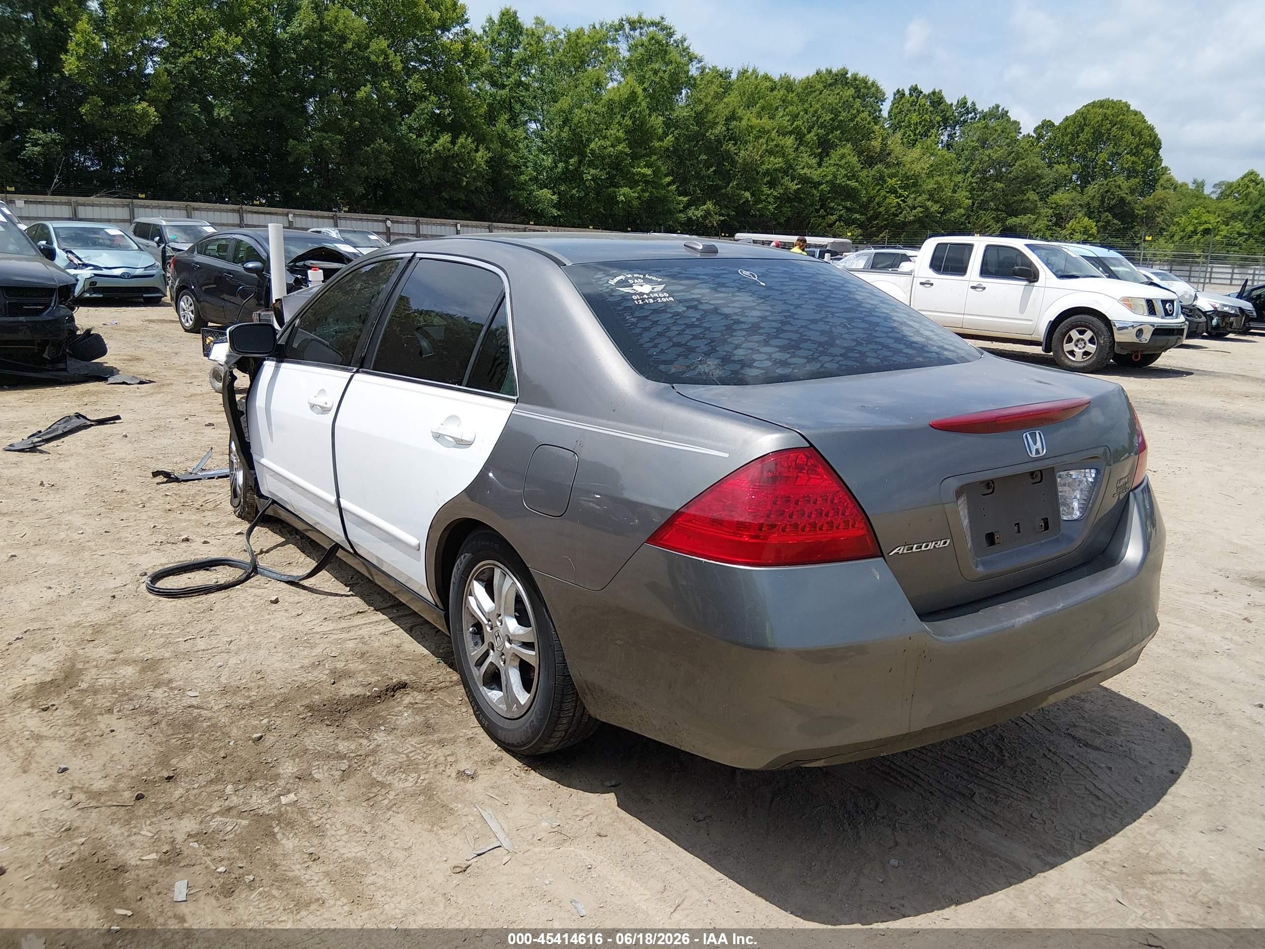 2006 Honda Accord 2.4 Ex Gray vin: 1HGCM56836A129382