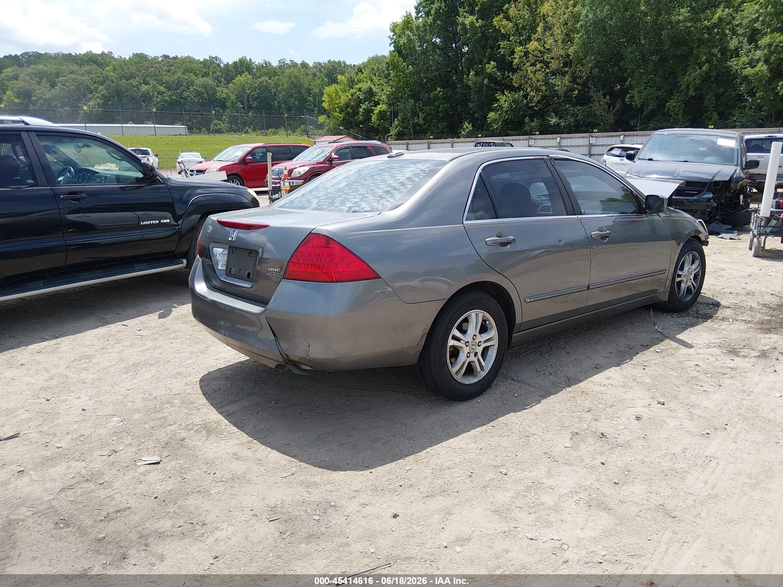 2006 Honda Accord 2.4 Ex Gray vin: 1HGCM56836A129382