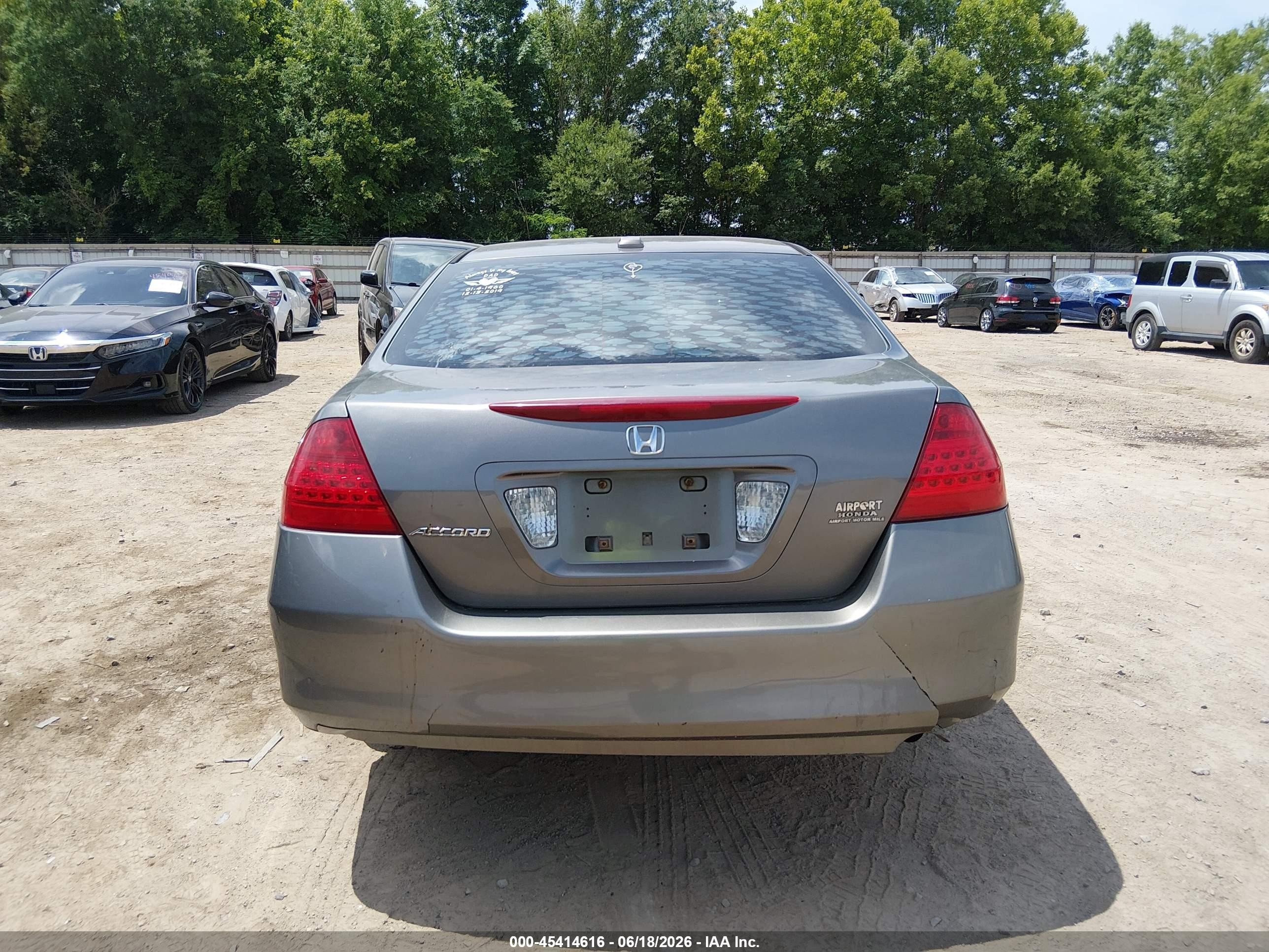 2006 Honda Accord 2.4 Ex Gray vin: 1HGCM56836A129382