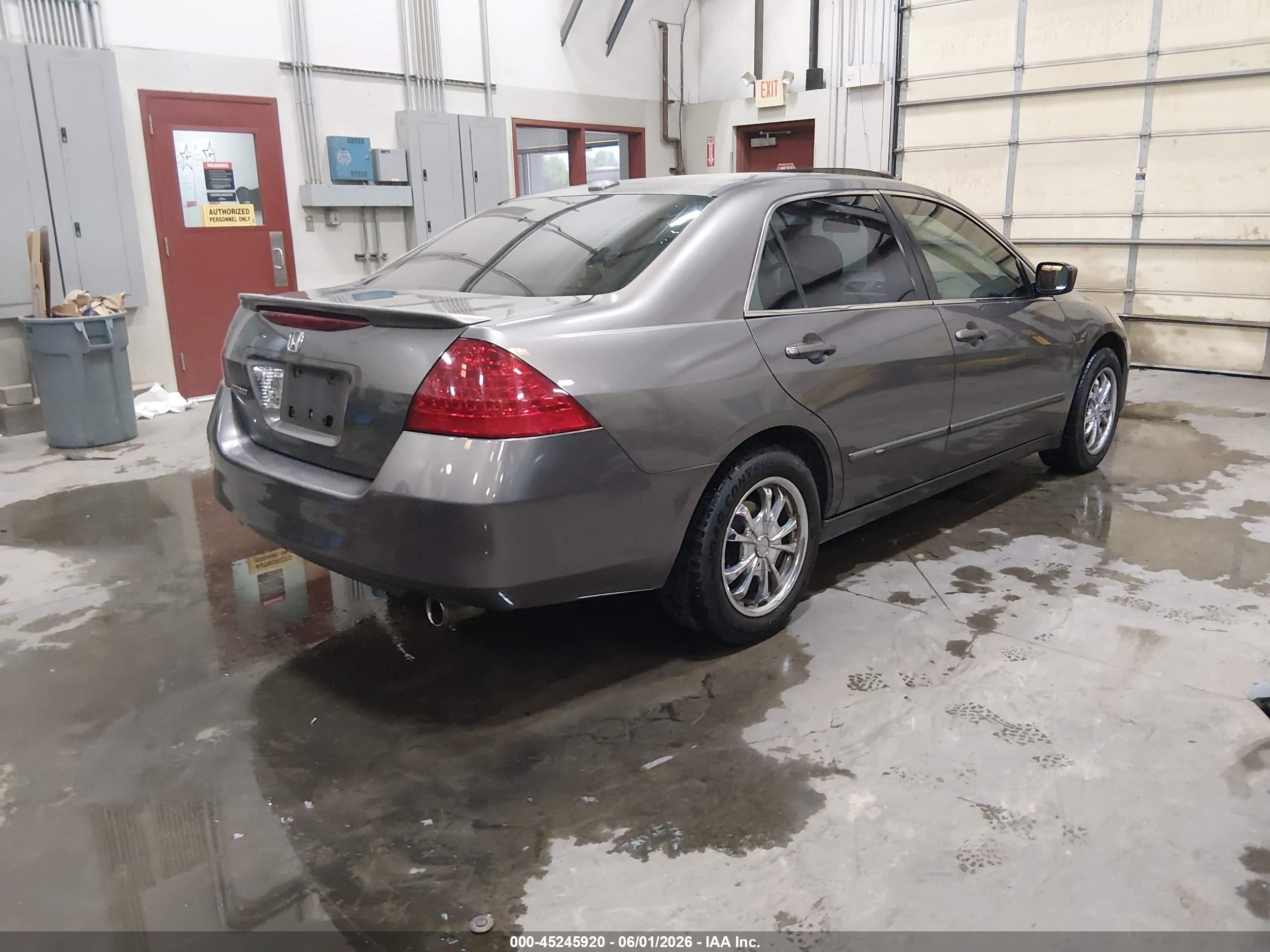 2006 Honda Accord 2.4 Ex Gray vin: 1HGCM56836A133111