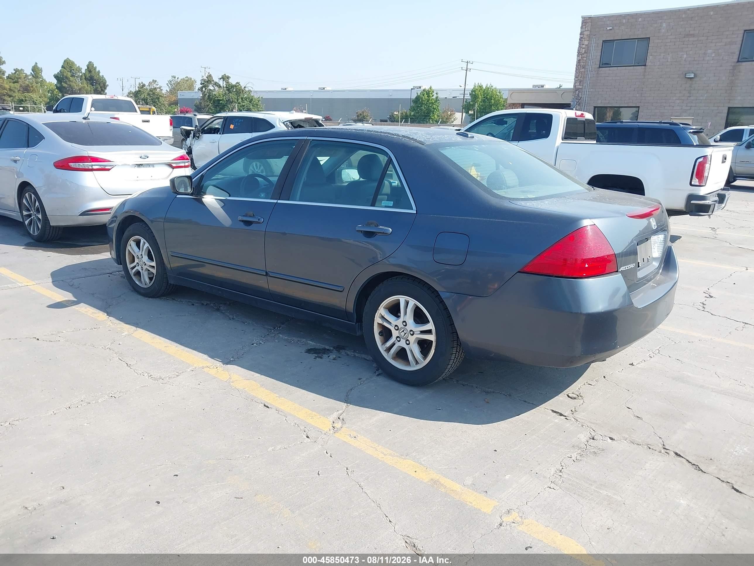 2006 Honda Accord 2.4 Ex Серый vin: 1HGCM56836A133531