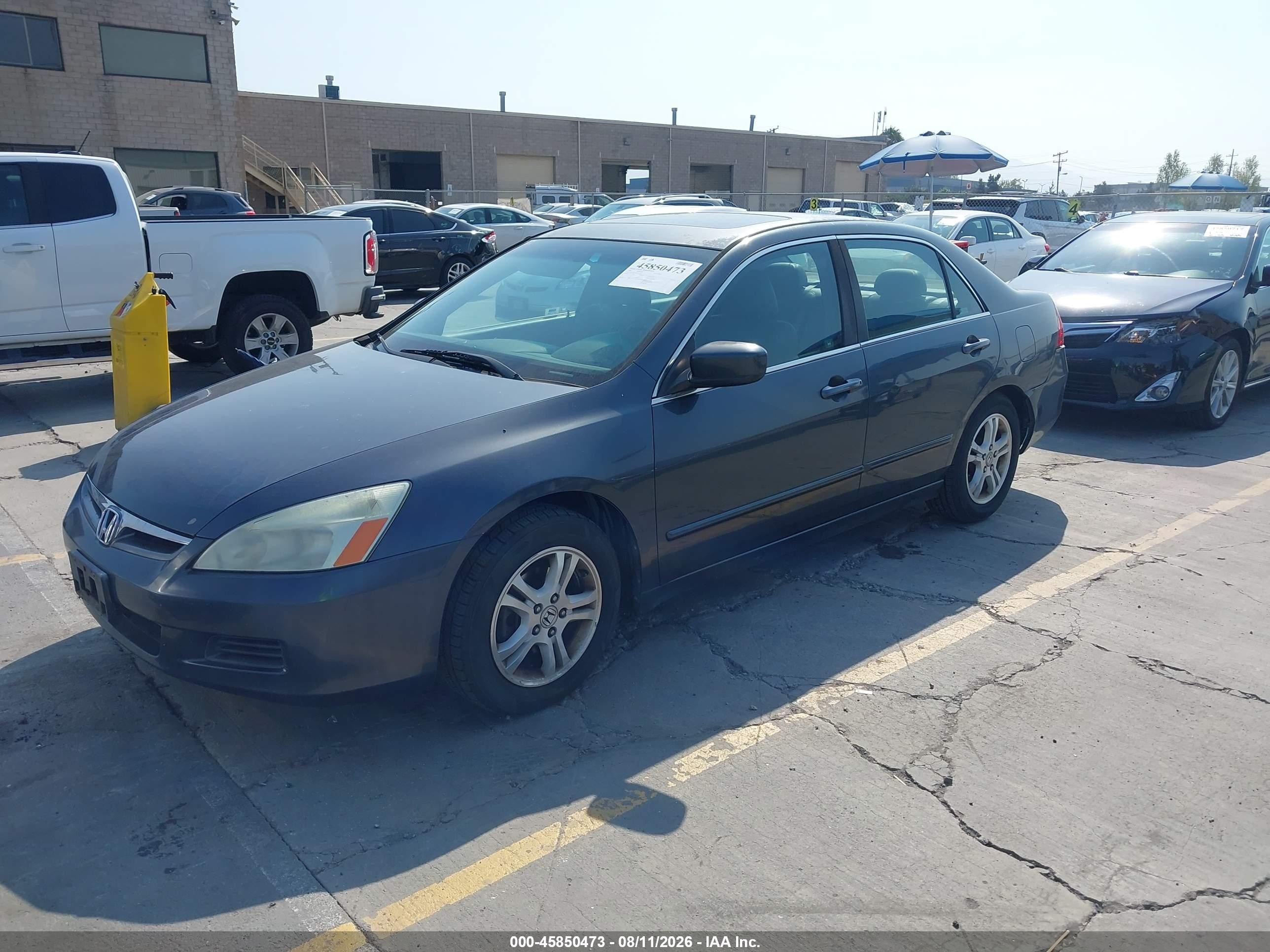 2006 Honda Accord 2.4 Ex Серый vin: 1HGCM56836A133531