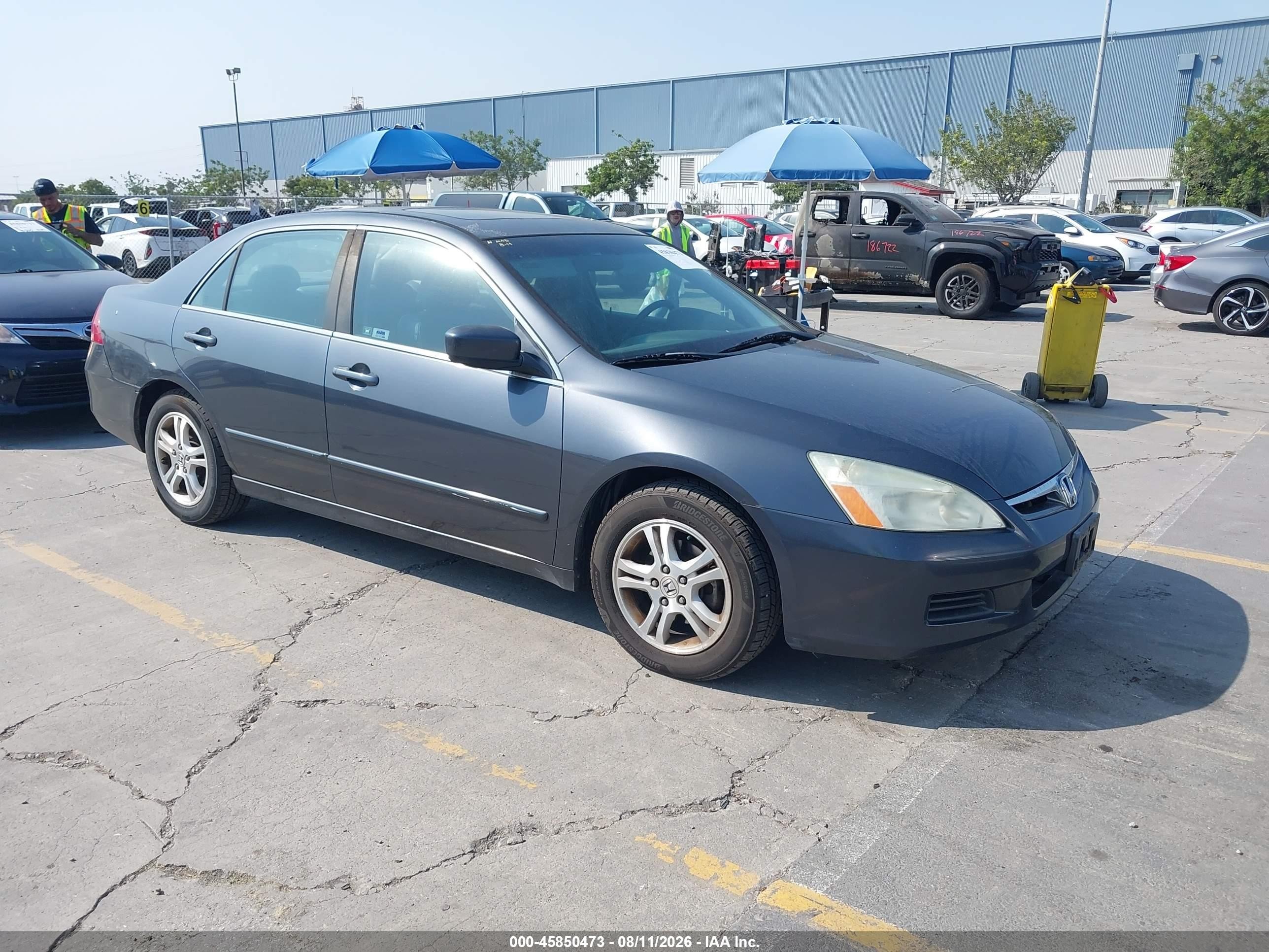 2006 Honda Accord 2.4 Ex Серый vin: 1HGCM56836A133531
