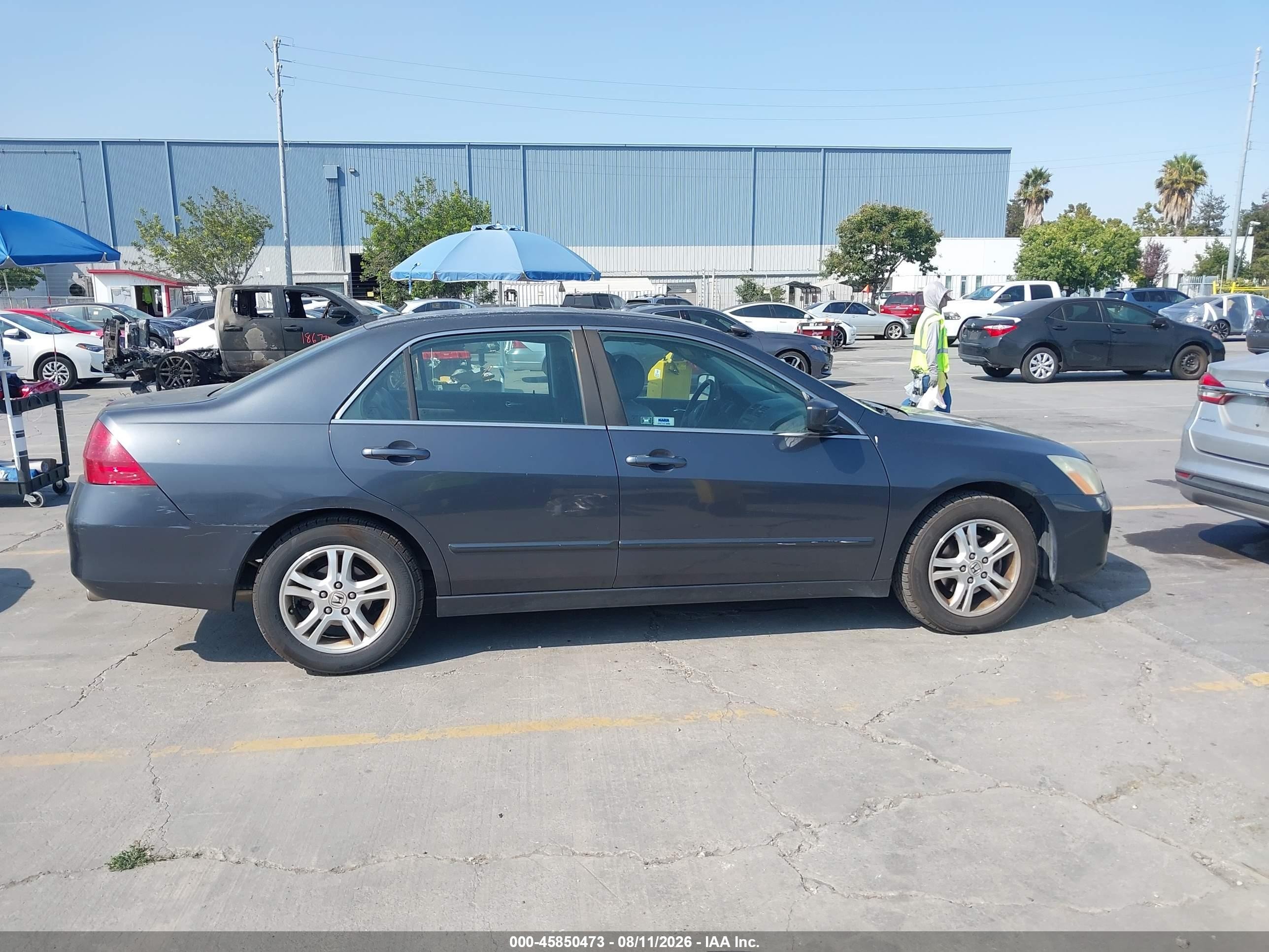 2006 Honda Accord 2.4 Ex Серый vin: 1HGCM56836A133531