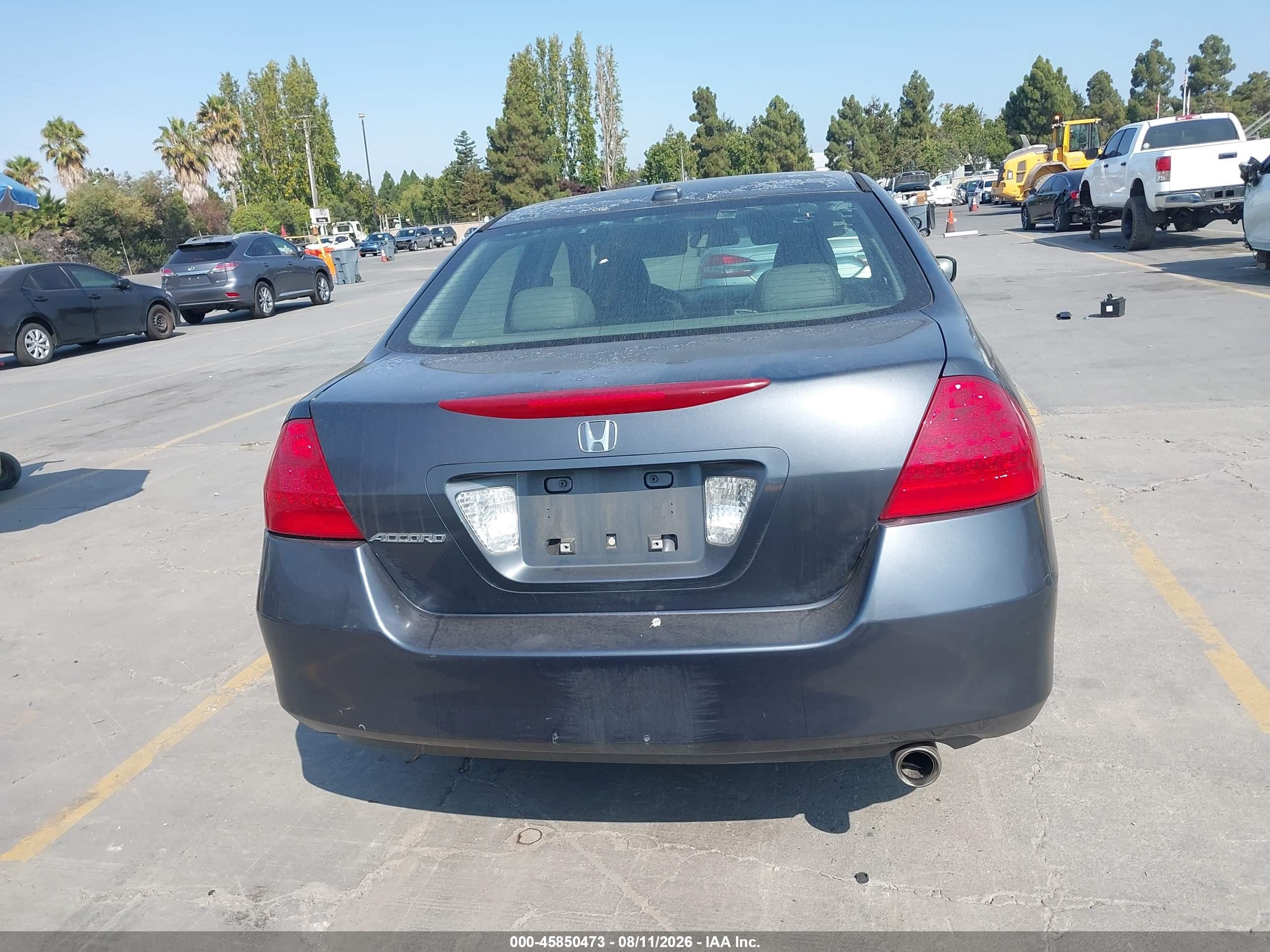 2006 Honda Accord 2.4 Ex Серый vin: 1HGCM56836A133531