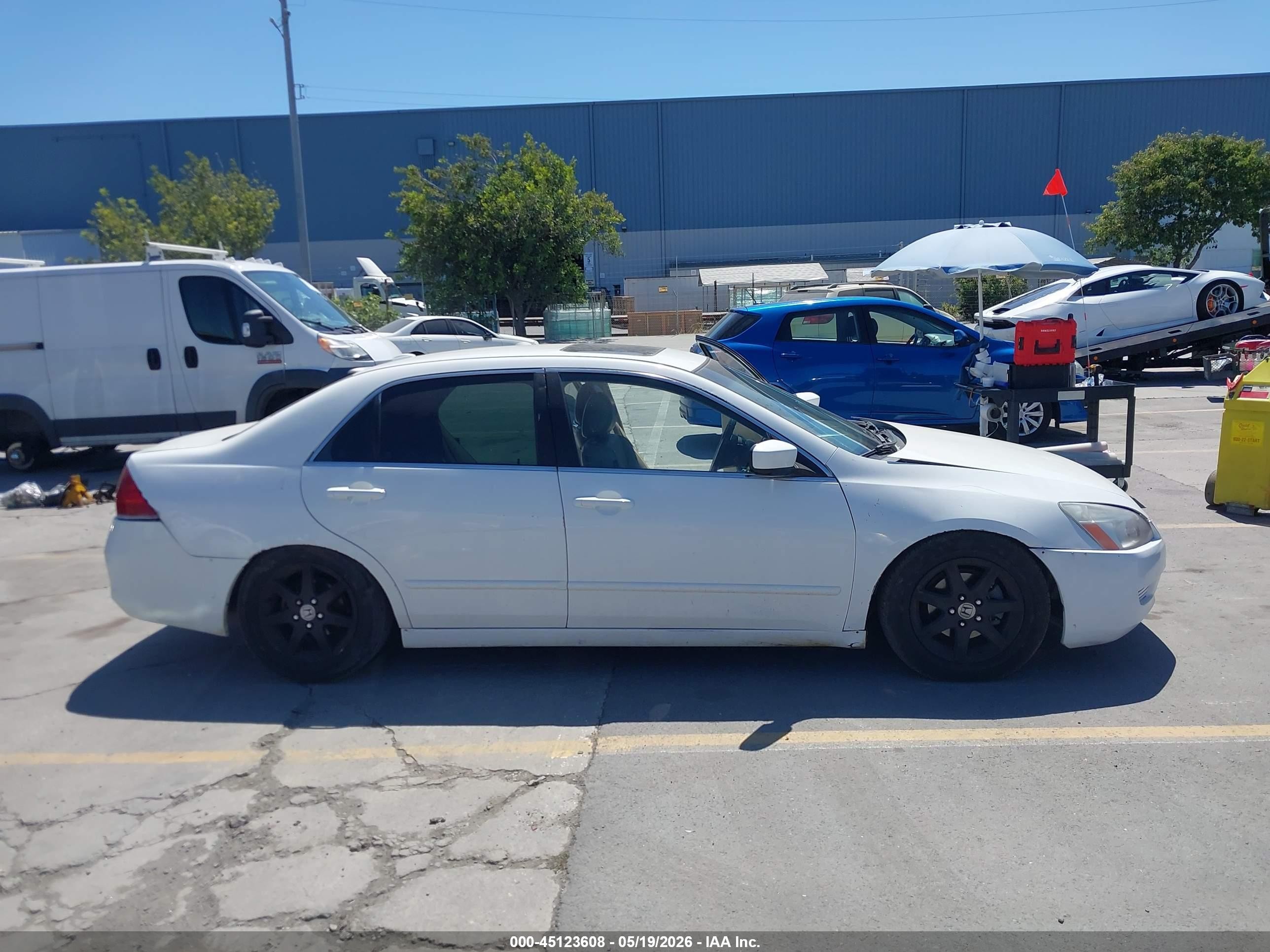 2006 Honda Accord 2.4 Ex White vin: 1HGCM56836A147252