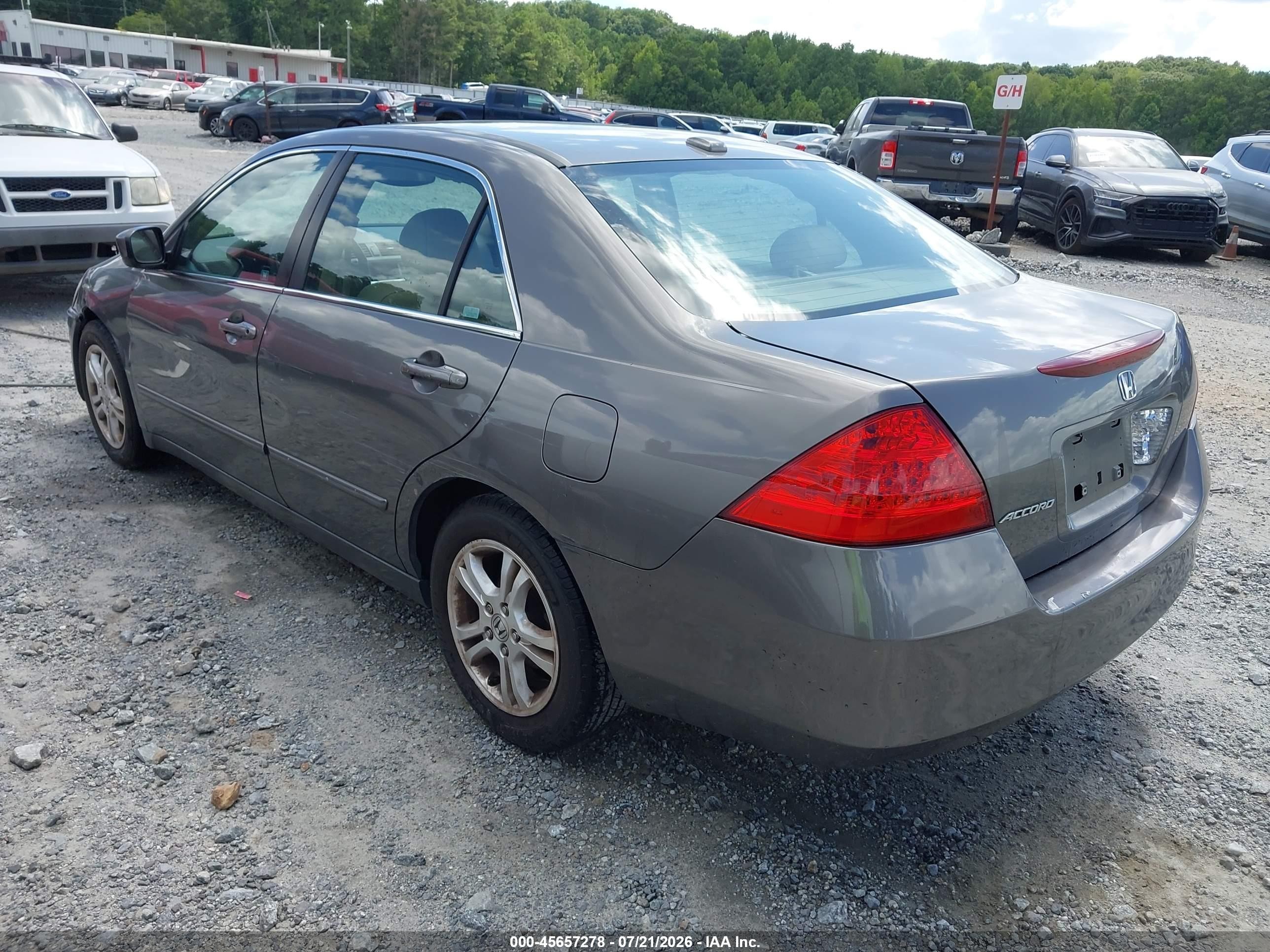 2006 Honda Accord 2.4 Ex Gray vin: 1HGCM56836A151902