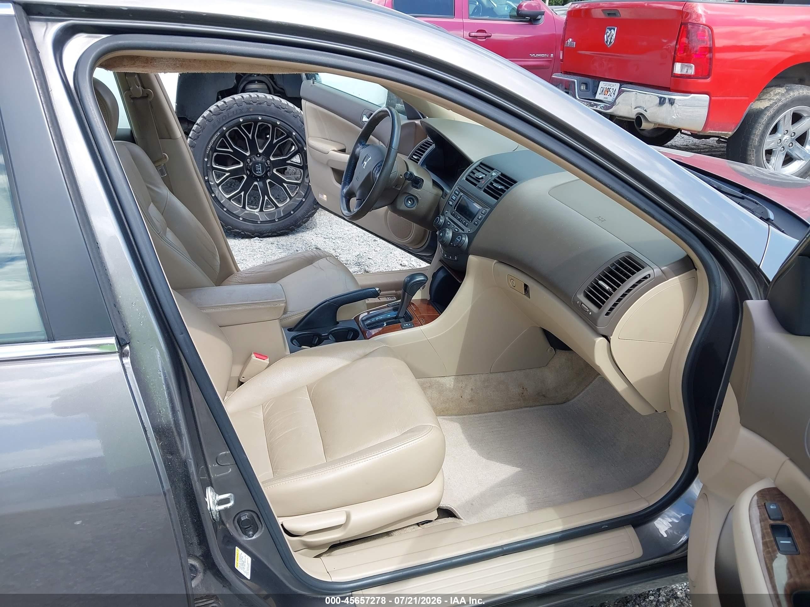 2006 Honda Accord 2.4 Ex Gray vin: 1HGCM56836A151902