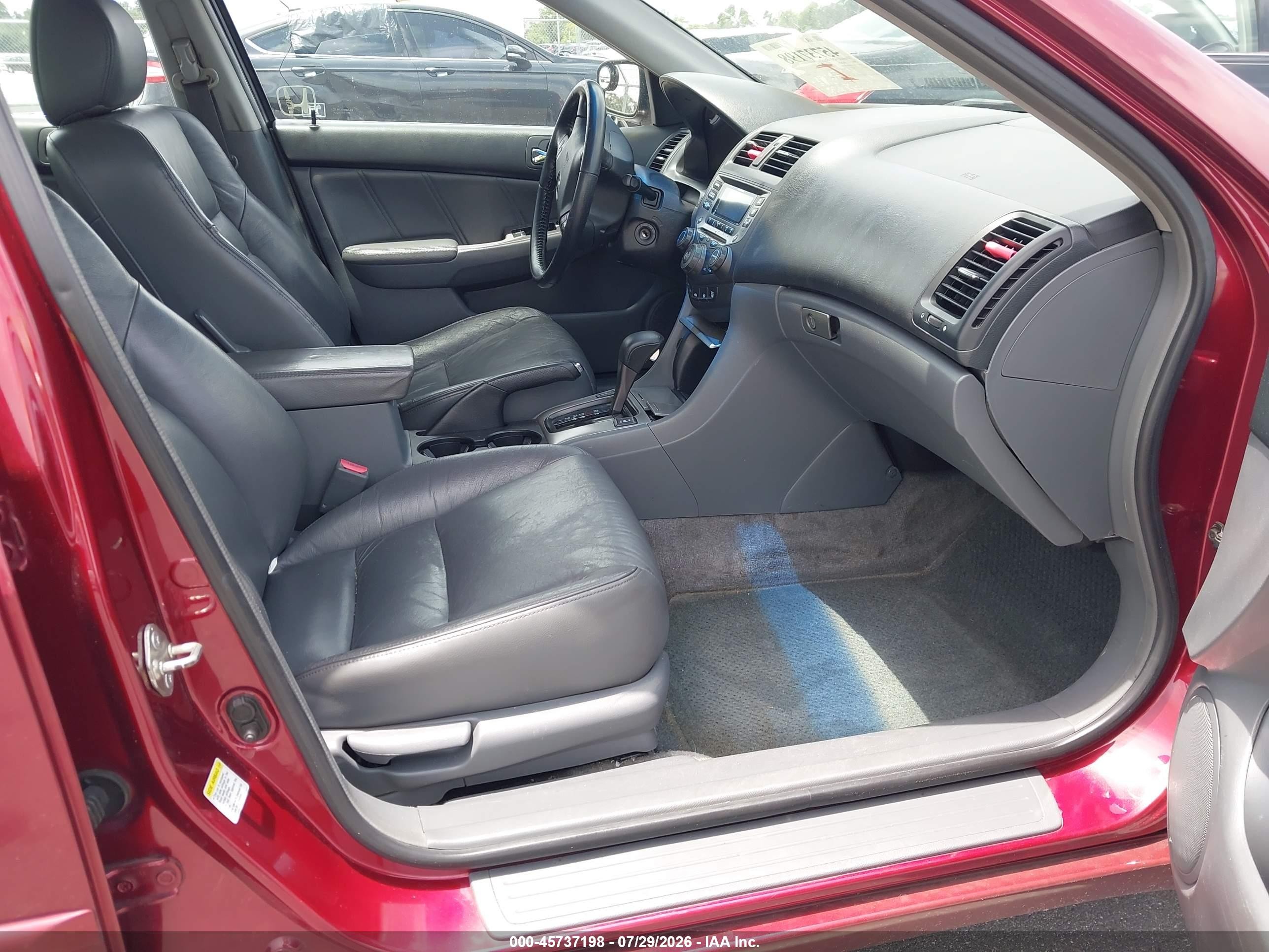 2006 Honda Accord 2.4 Ex Red vin: 1HGCM56836A181868