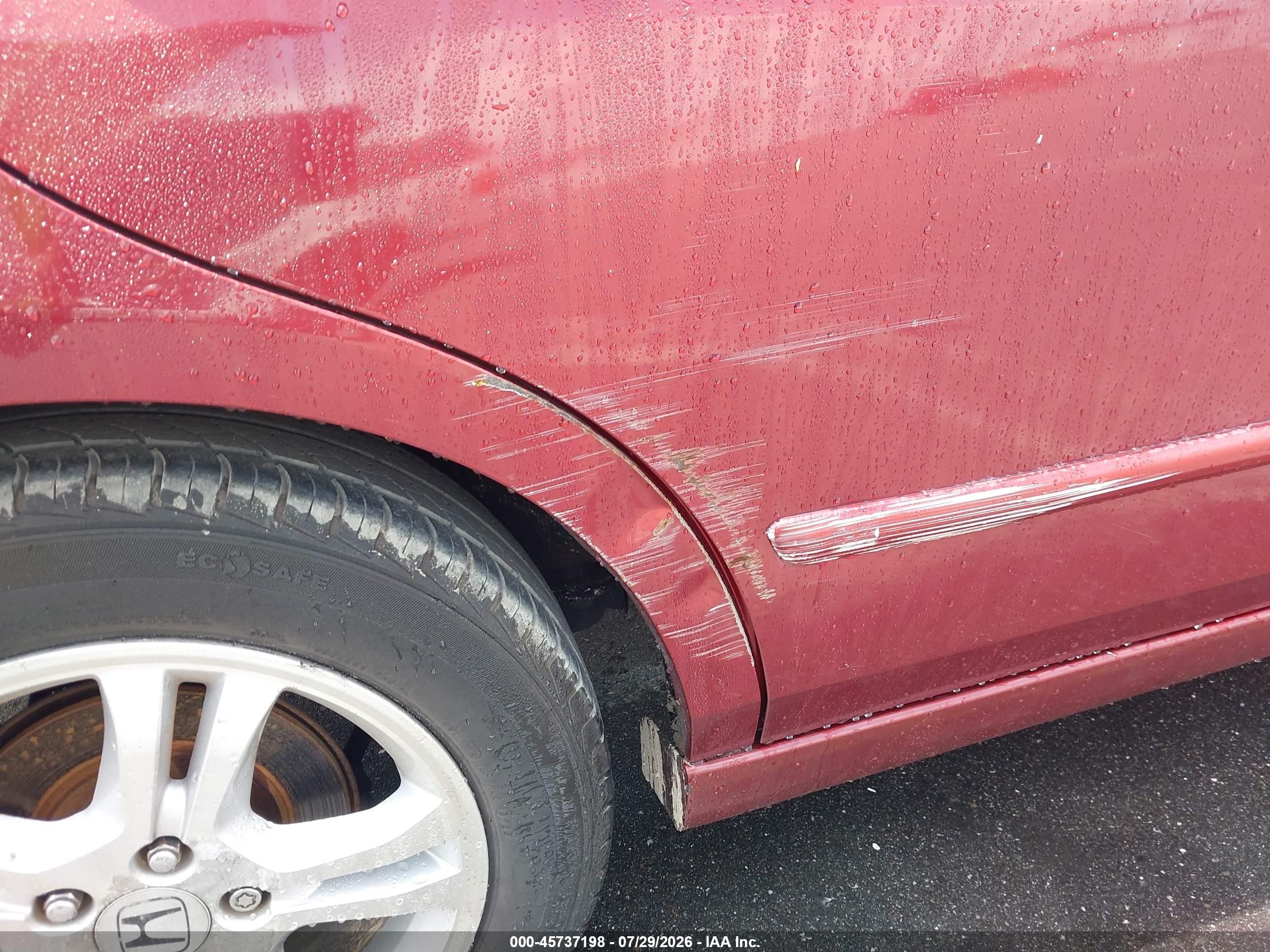 2006 Honda Accord 2.4 Ex Red vin: 1HGCM56836A181868