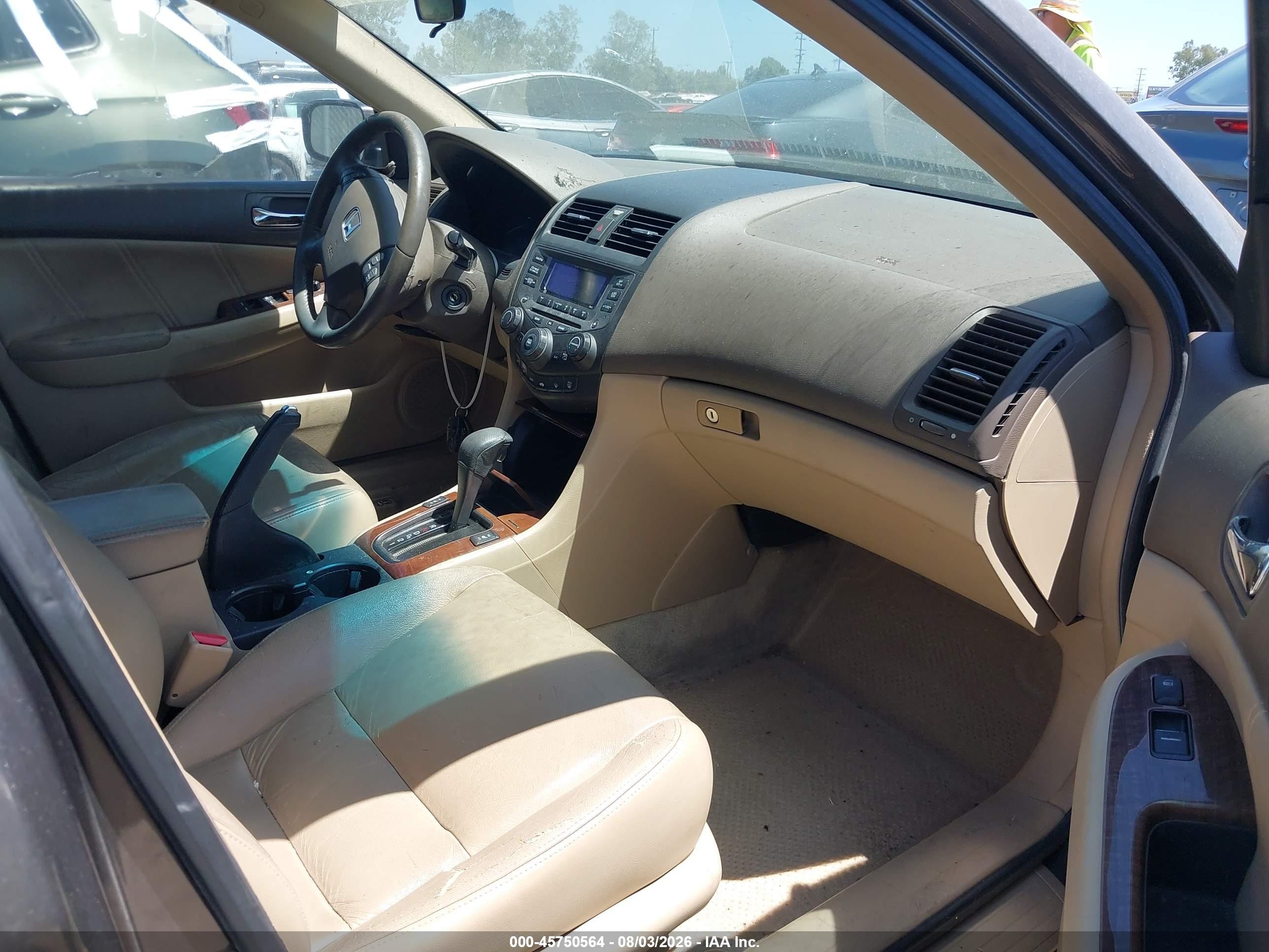 2006 Honda Accord 2.4 Ex Gray vin: 1HGCM56836A185306
