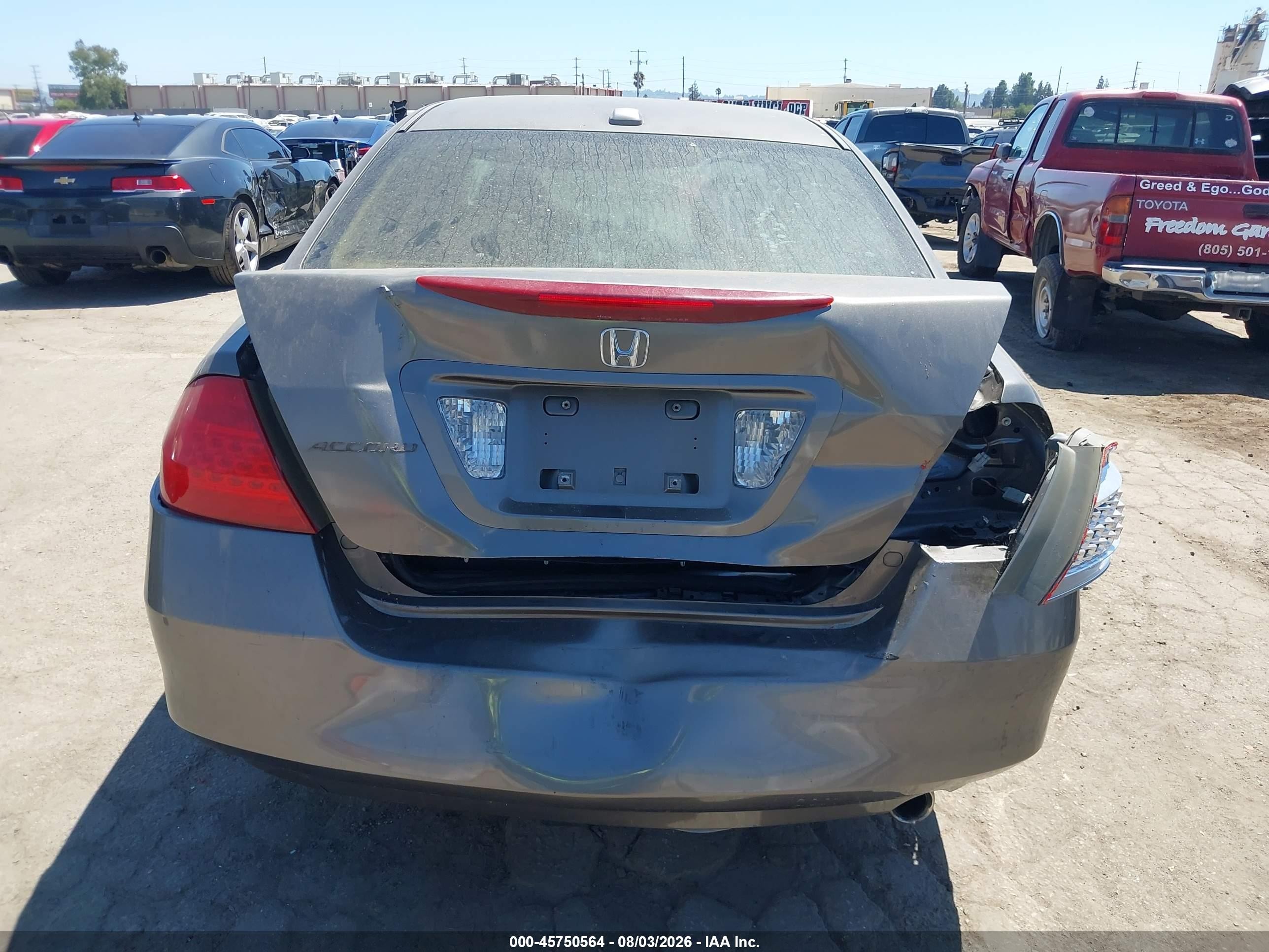 2006 Honda Accord 2.4 Ex Gray vin: 1HGCM56836A185306
