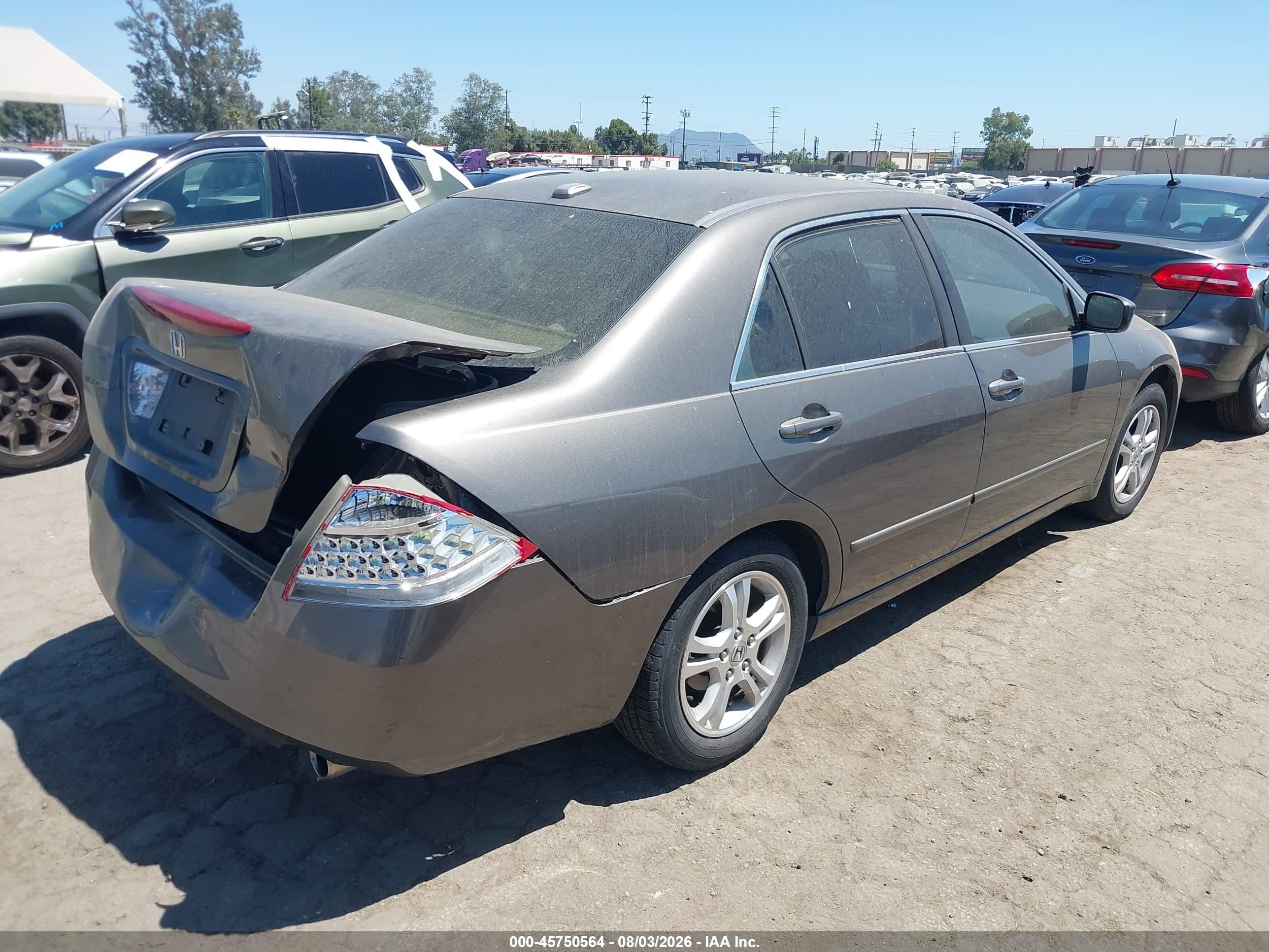 2006 Honda Accord 2.4 Ex Gray vin: 1HGCM56836A185306
