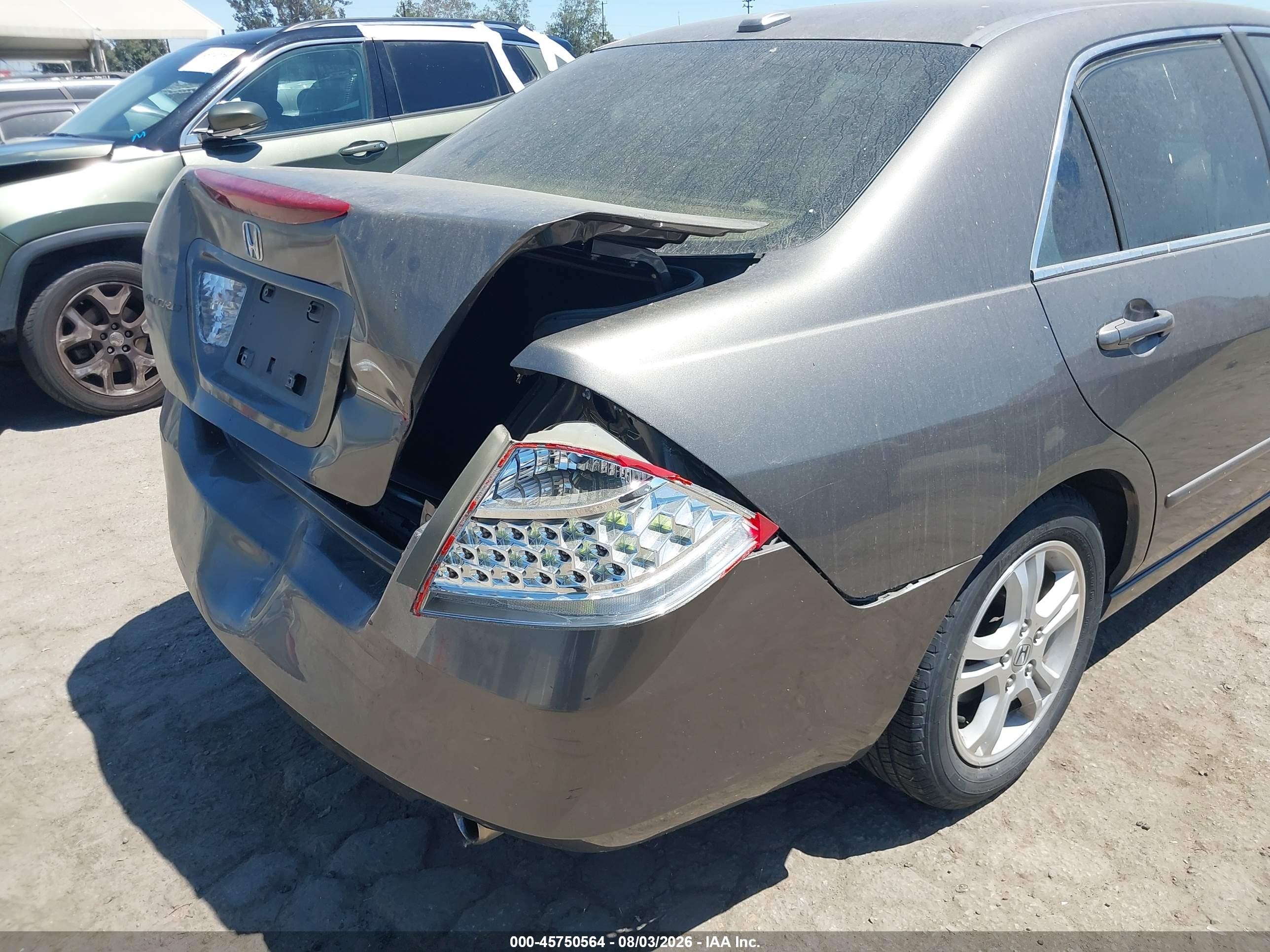 2006 Honda Accord 2.4 Ex Gray vin: 1HGCM56836A185306
