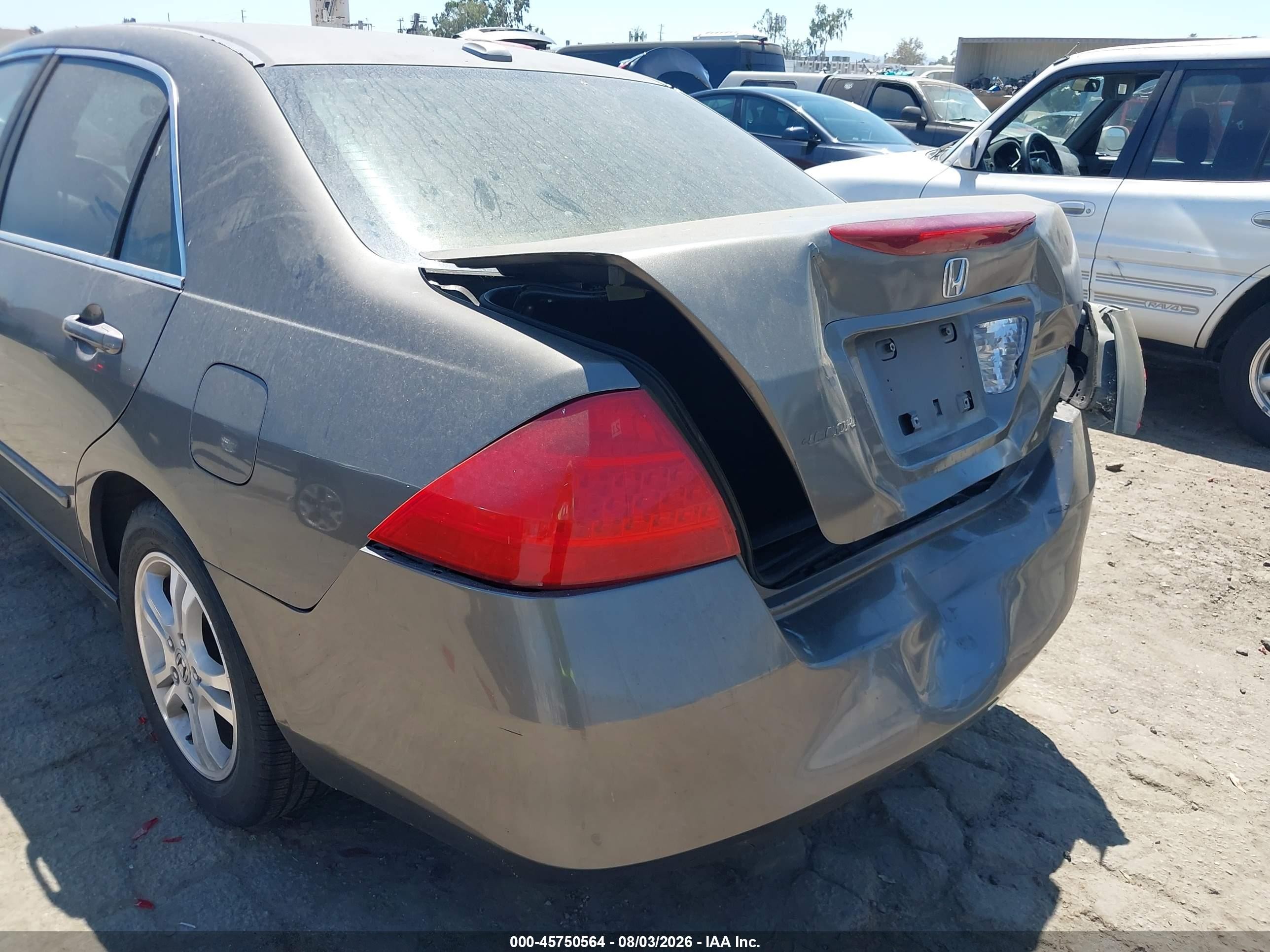 2006 Honda Accord 2.4 Ex Gray vin: 1HGCM56836A185306