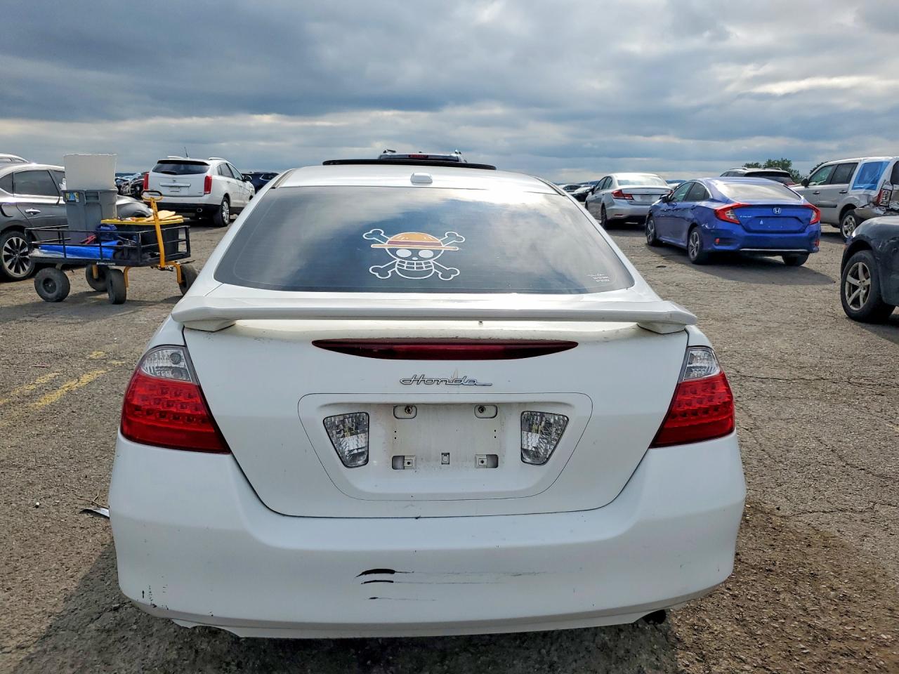 2007 Honda Accord Ex White vin: 1HGCM56837A019157