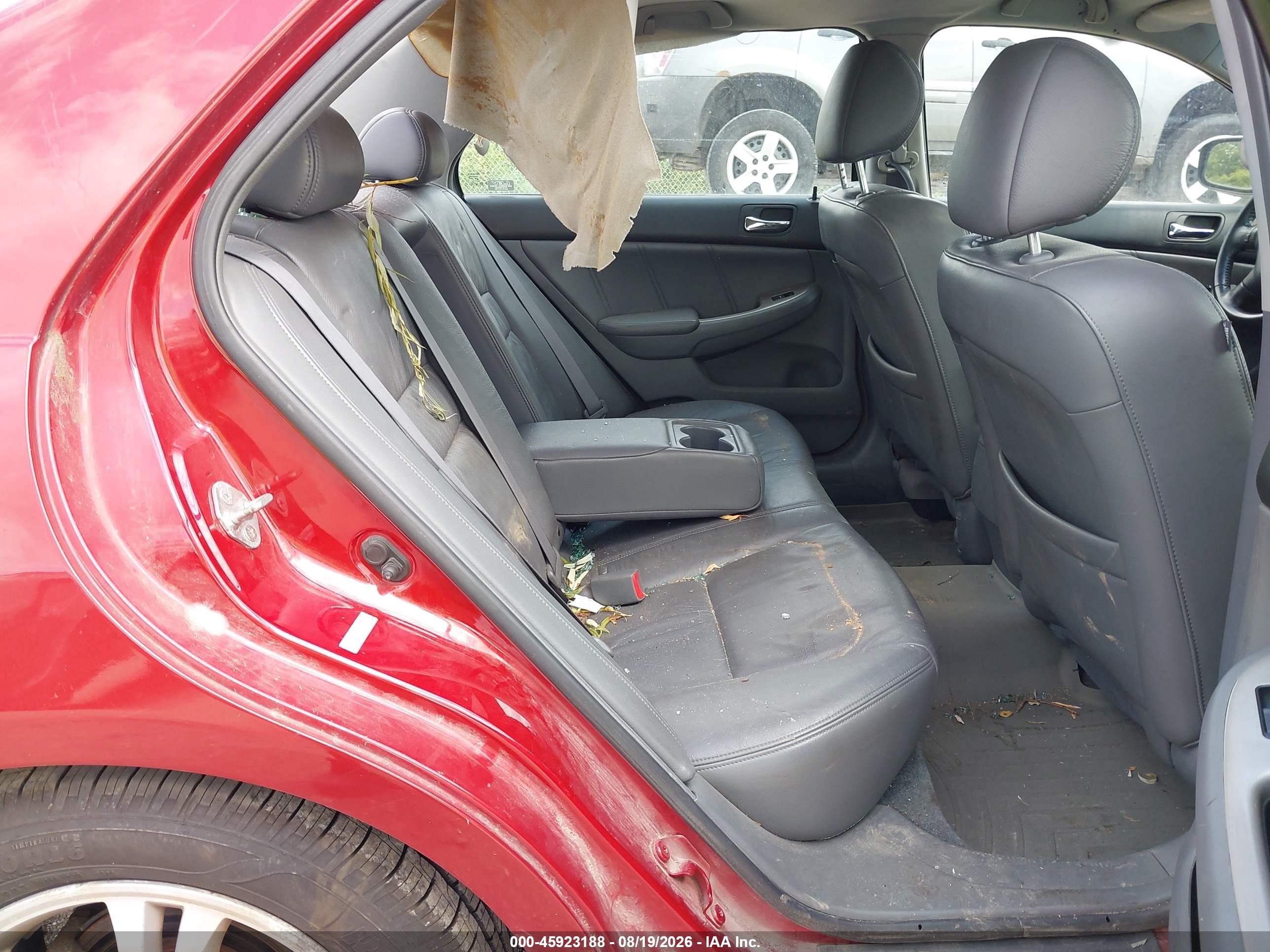 2007 Honda Accord 2.4 Ex Red vin: 1HGCM56837A021250