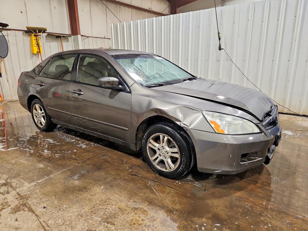 2007 Honda Accord Ex Gray vin: 1HGCM56837A031485