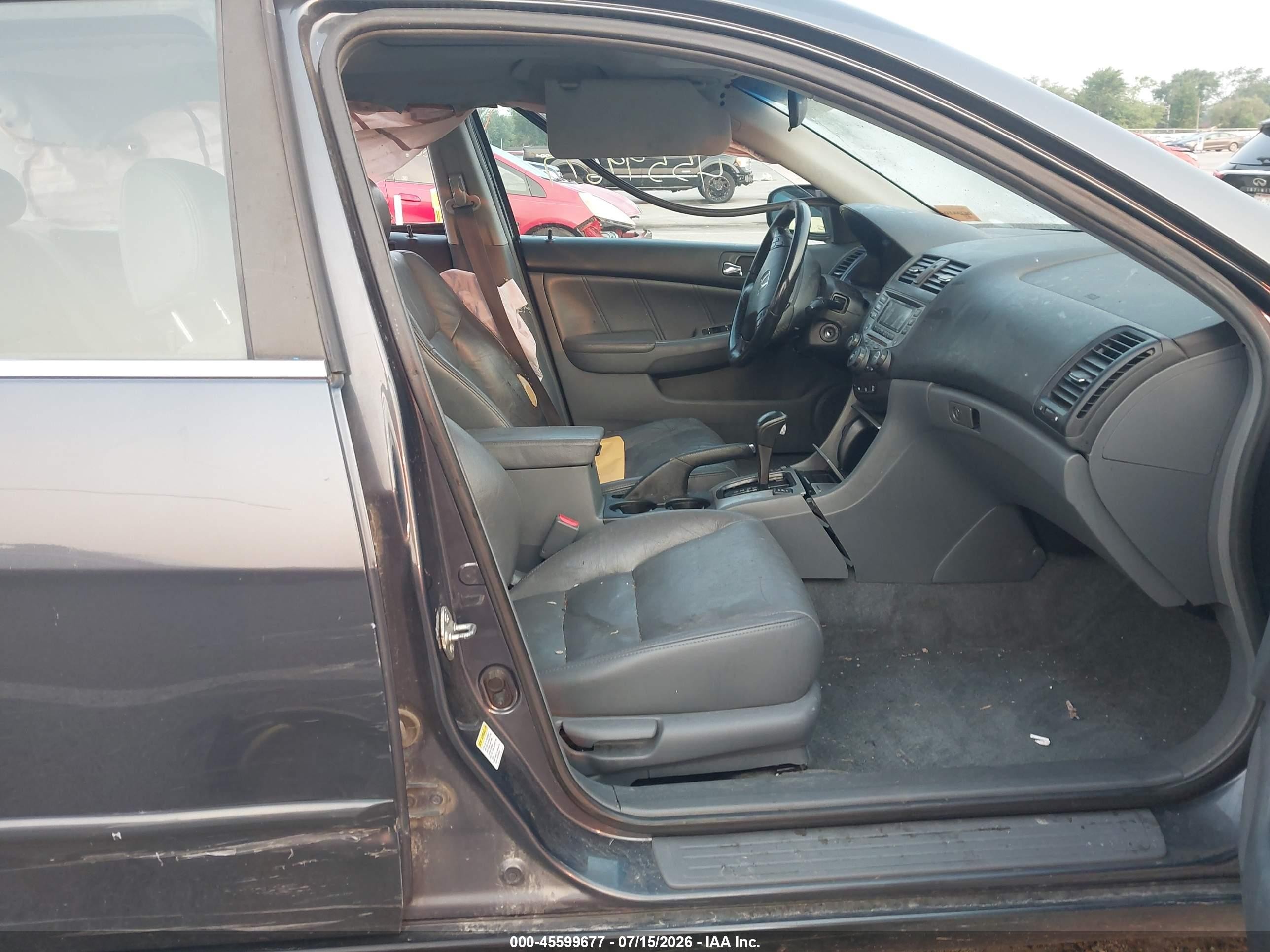 2007 Honda Accord 2.4 Ex Gray vin: 1HGCM56837A039912