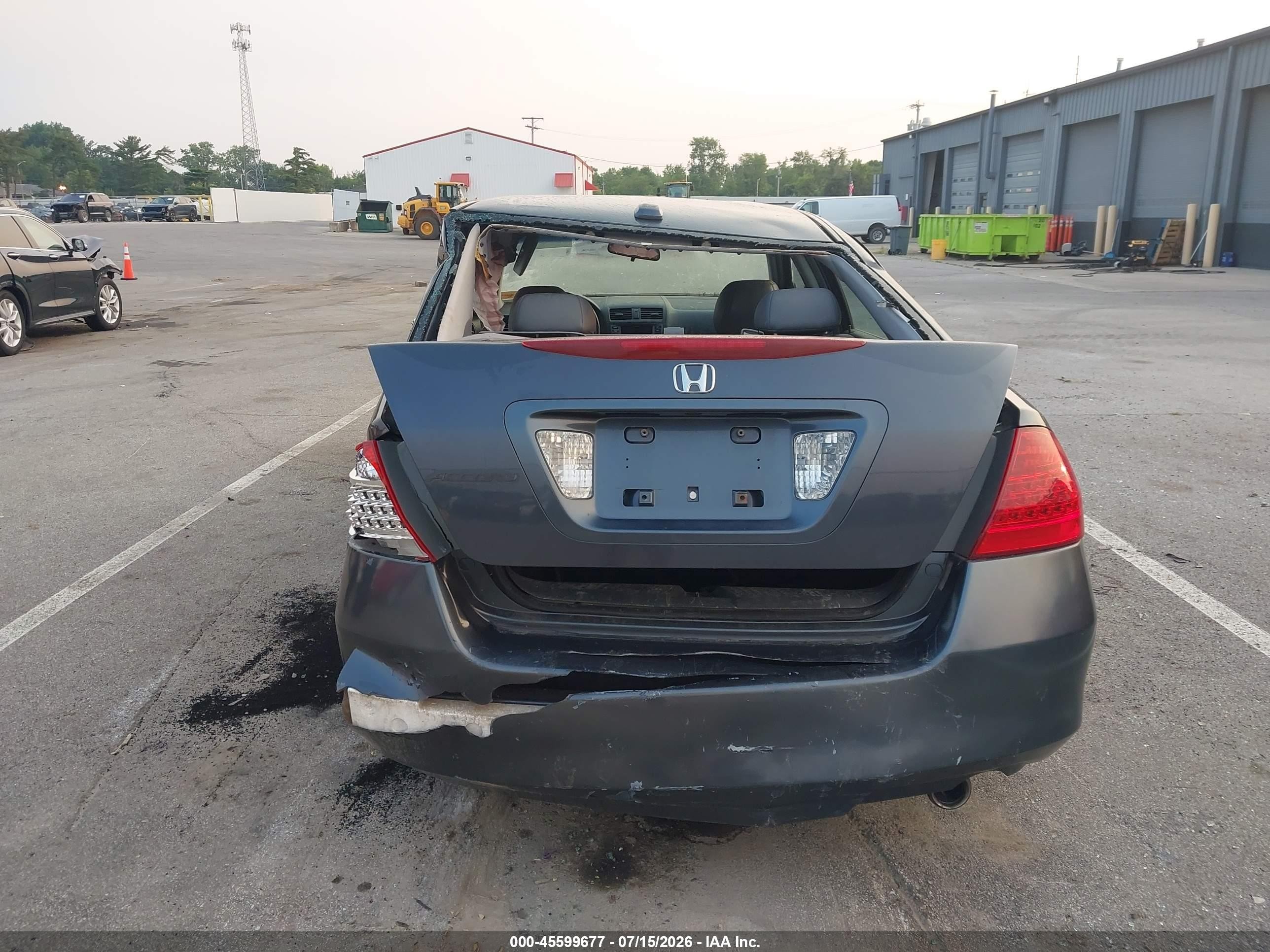 2007 Honda Accord 2.4 Ex Gray vin: 1HGCM56837A039912