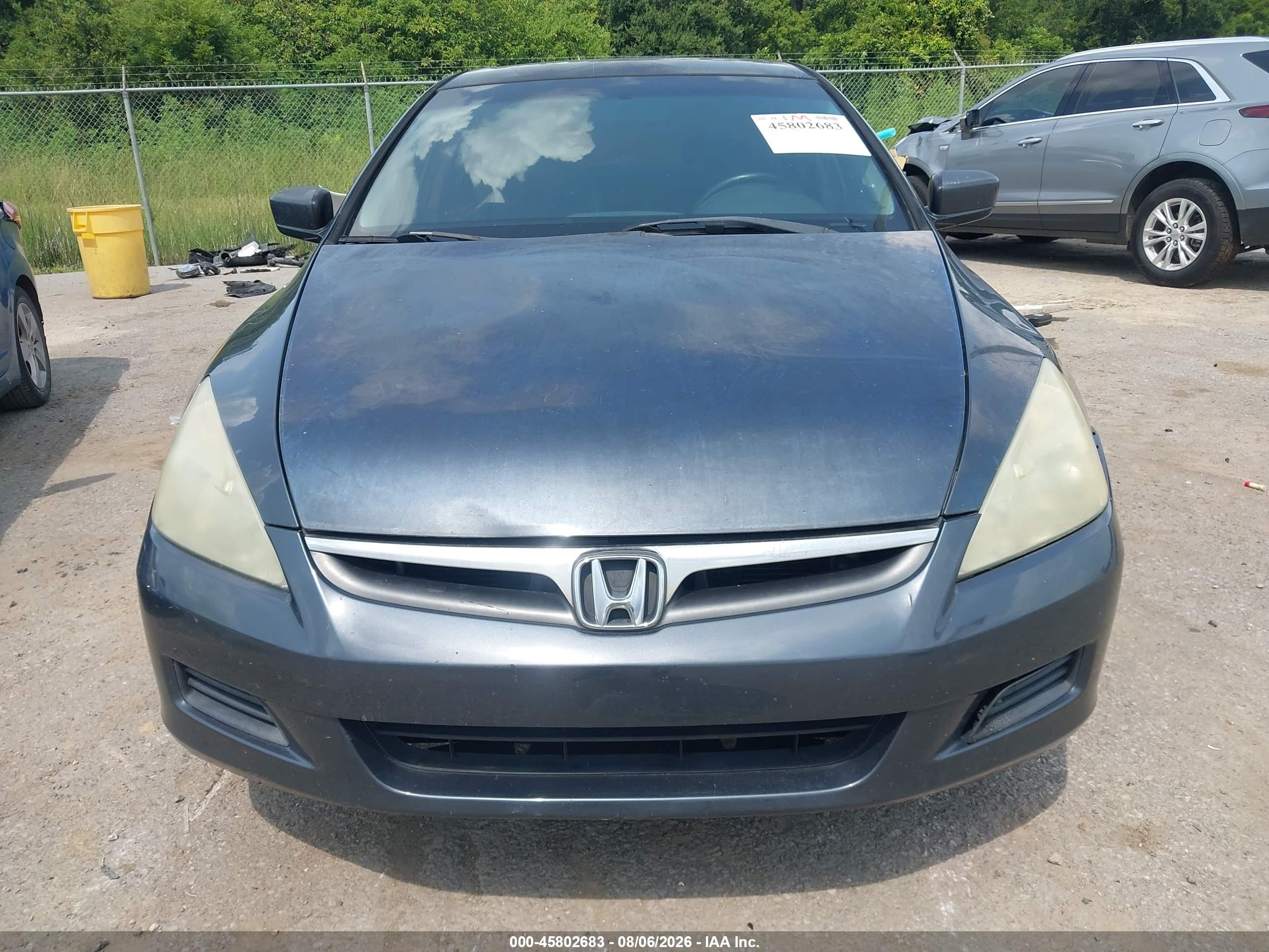 2007 Honda Accord 2.4 Ex Gray vin: 1HGCM56837A059075