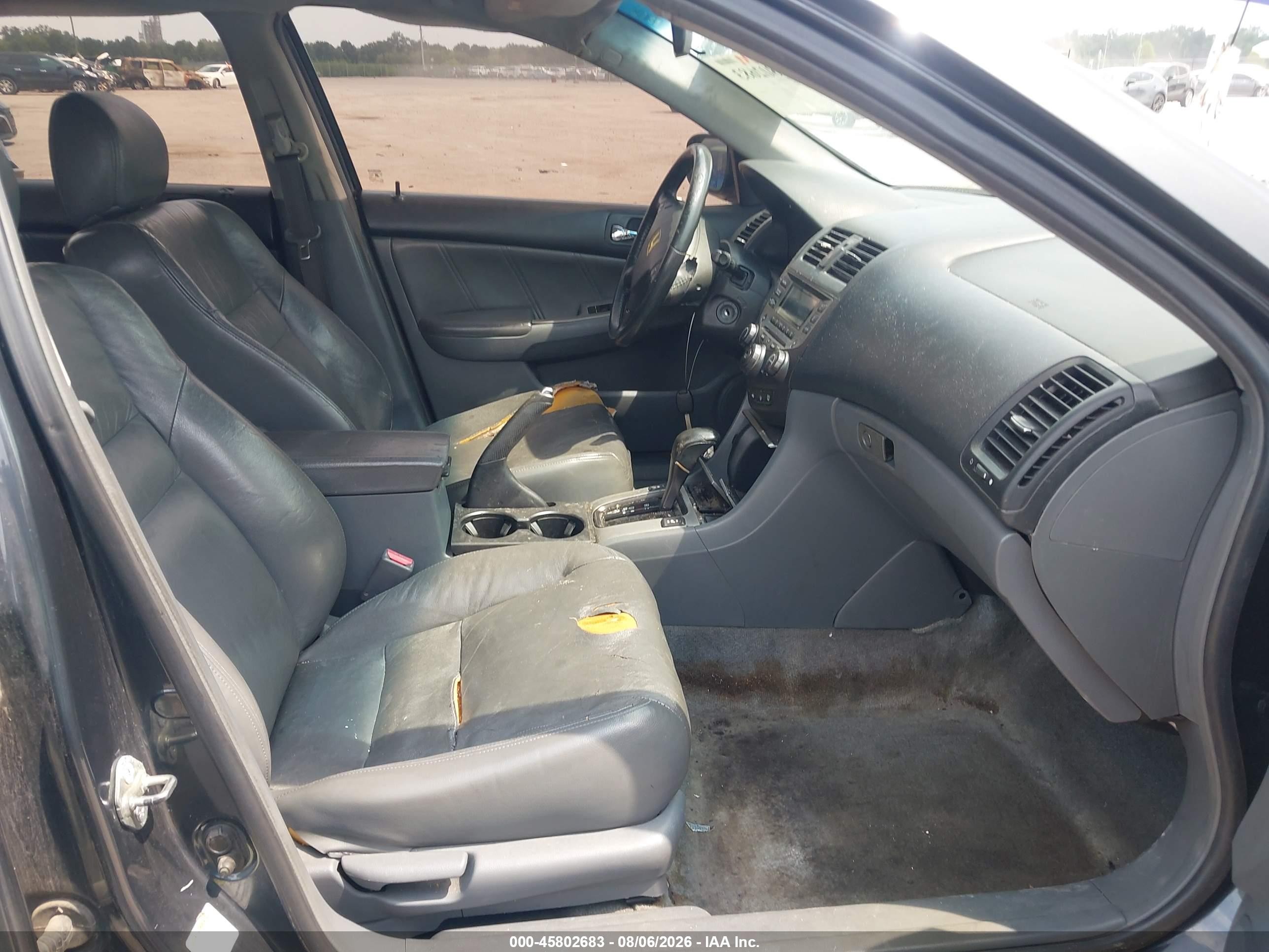 2007 Honda Accord 2.4 Ex Gray vin: 1HGCM56837A059075