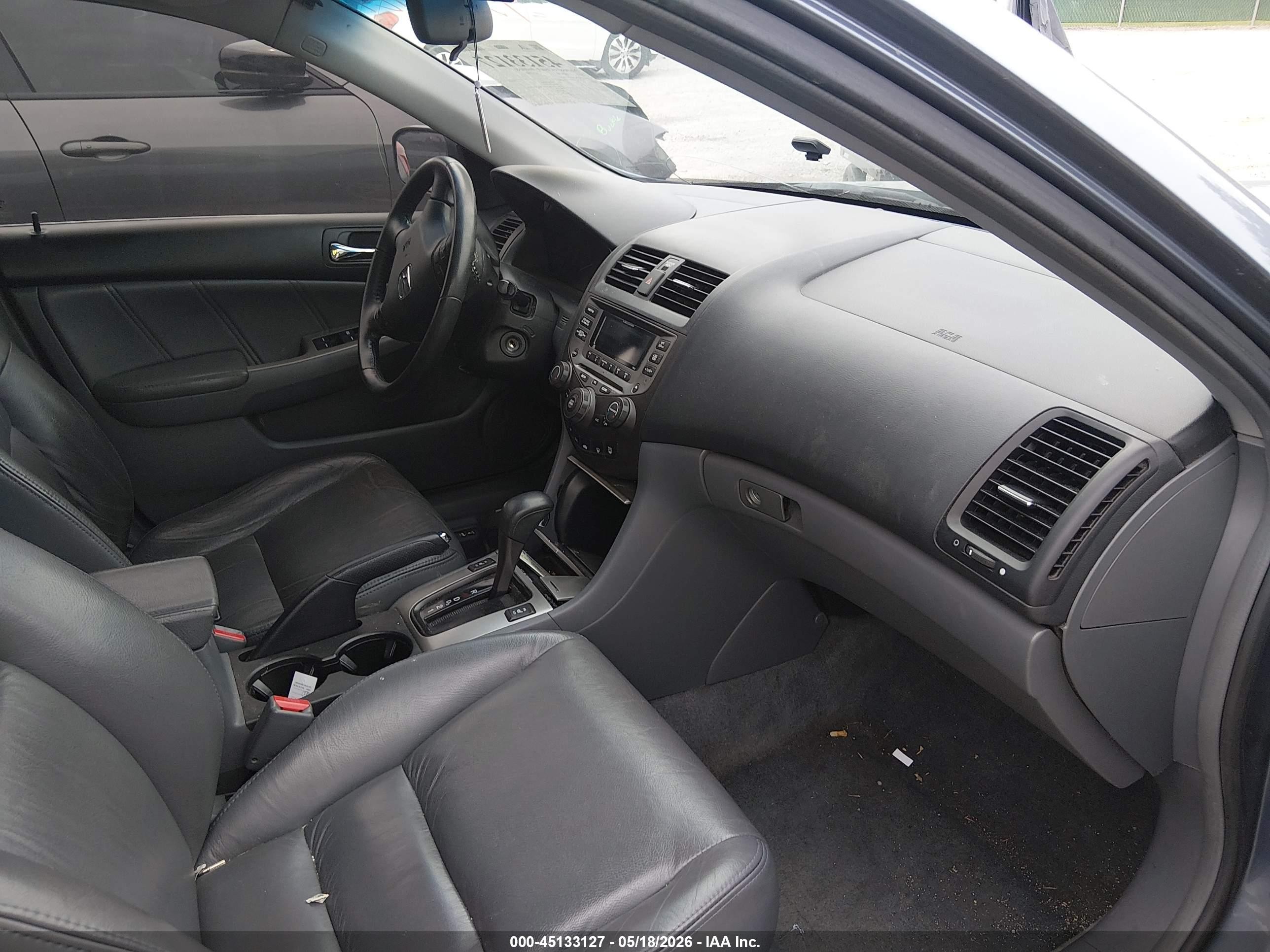 2007 Honda Accord 2.4 Ex Blue vin: 1HGCM56837A070626