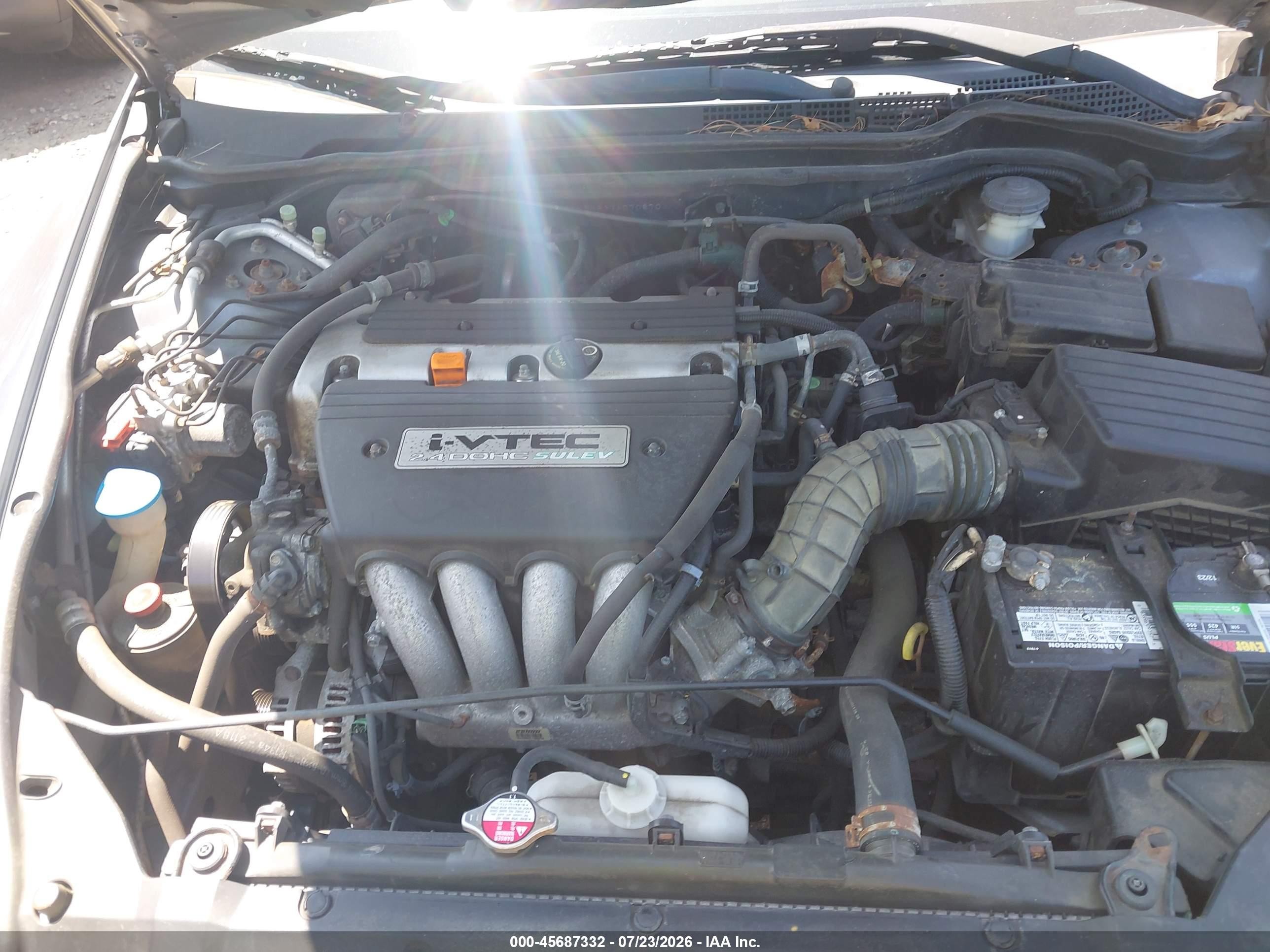 2007 Honda Accord 2.4 Ex Blue vin: 1HGCM56837A070870