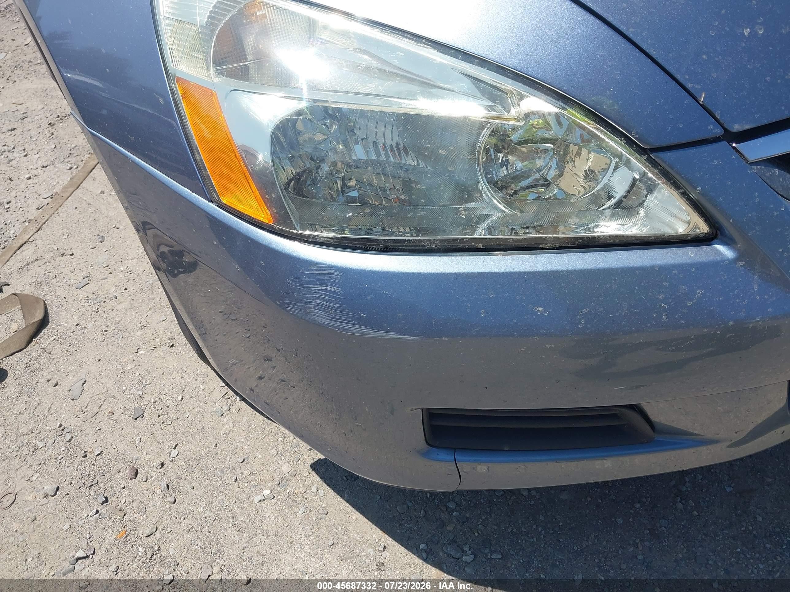 2007 Honda Accord 2.4 Ex Blue vin: 1HGCM56837A070870