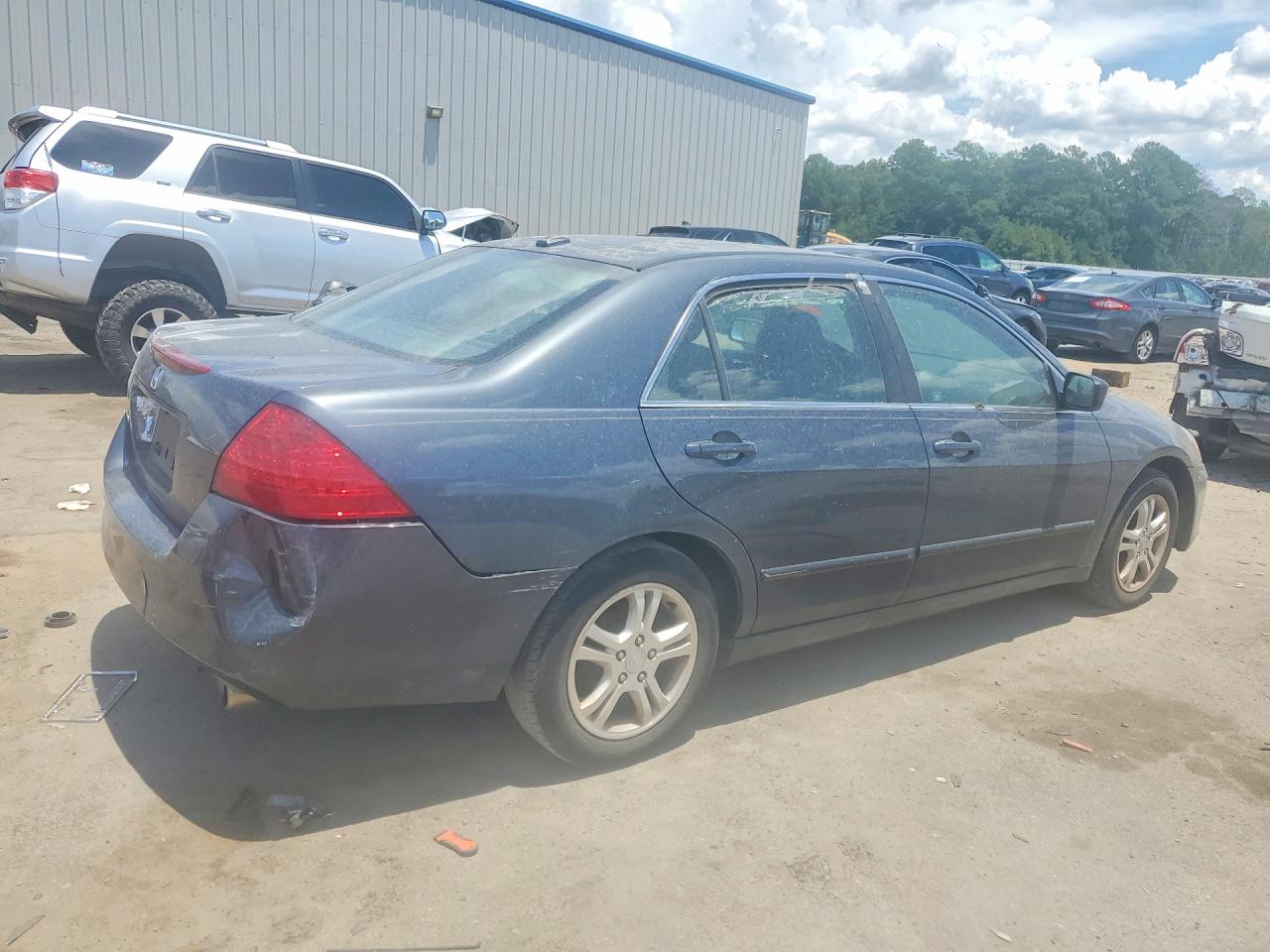 2007 Honda Accord Ex Gray vin: 1HGCM56837A075955