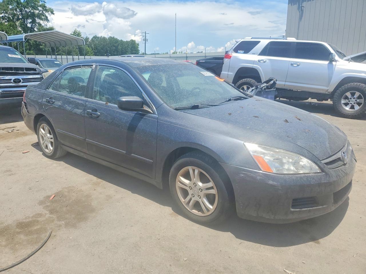 2007 Honda Accord Ex Gray vin: 1HGCM56837A075955