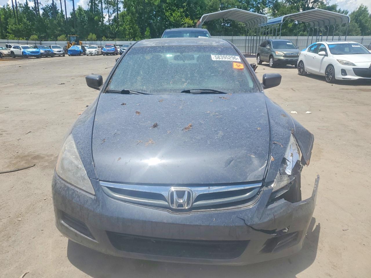 2007 Honda Accord Ex Gray vin: 1HGCM56837A075955