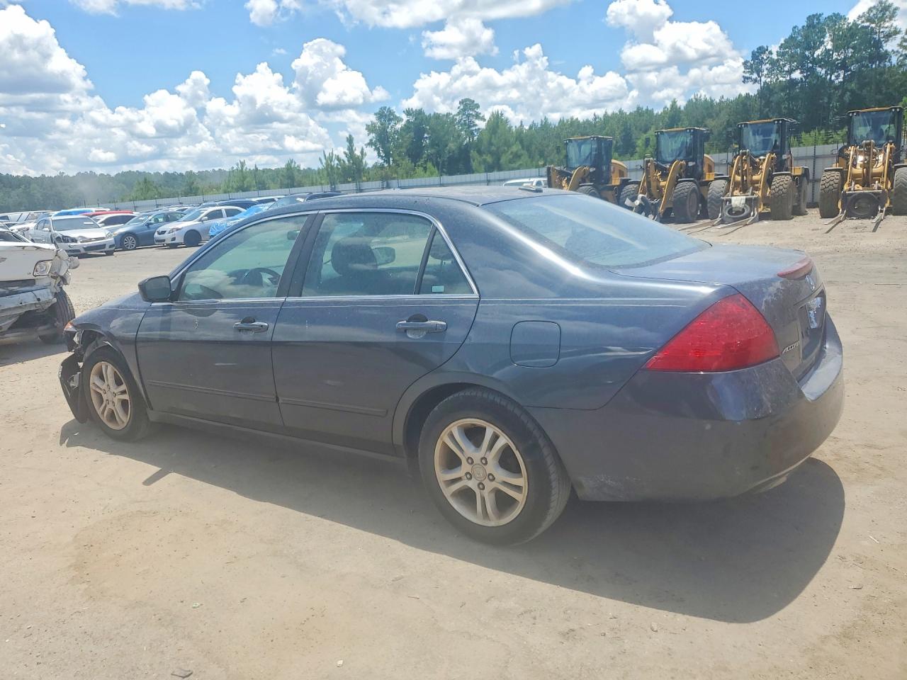 2007 Honda Accord Ex Gray vin: 1HGCM56837A075955
