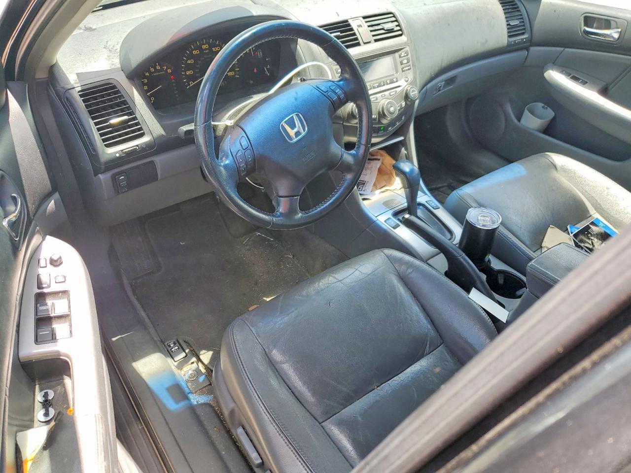 2007 Honda Accord Ex Gray vin: 1HGCM56837A075955