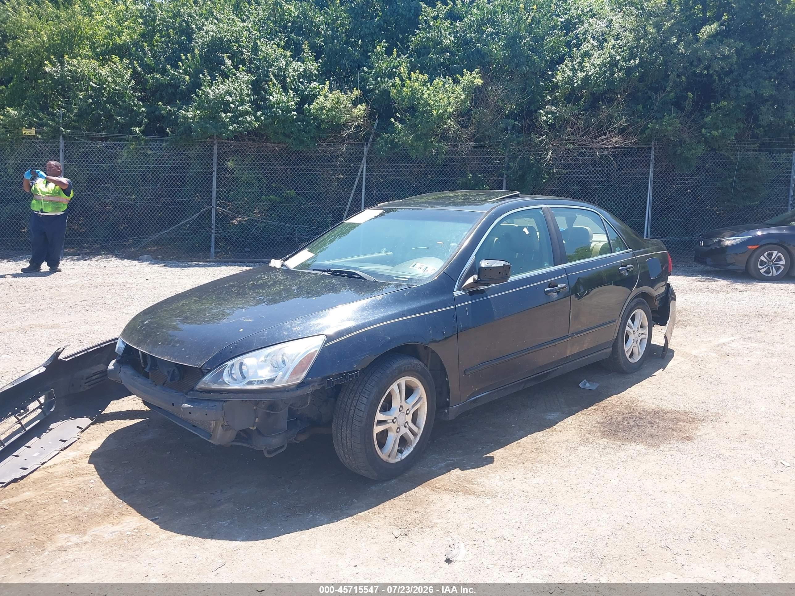 2007 Honda Accord 2.4 Ex Black vin: 1HGCM56837A080685