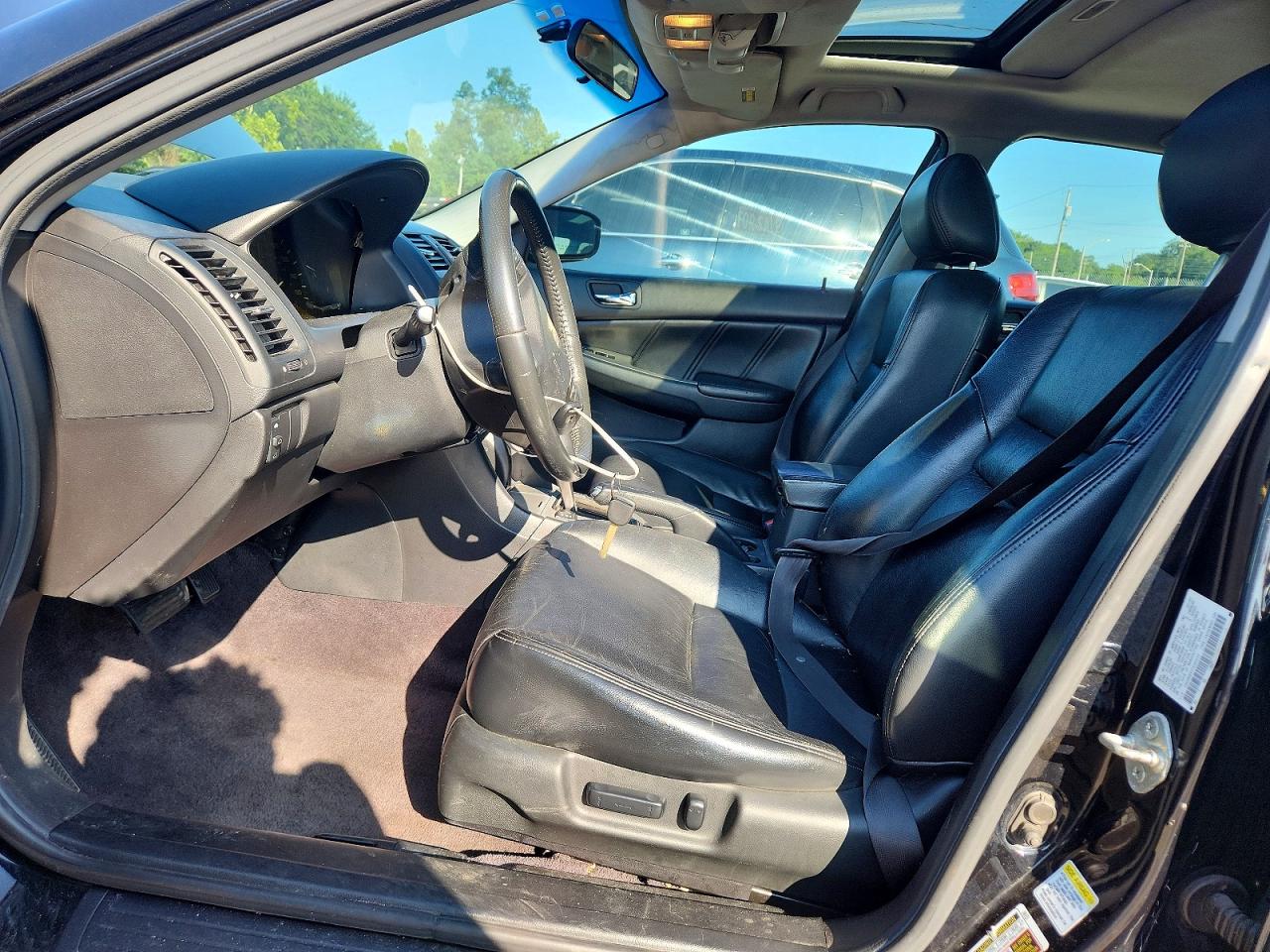 2007 Honda Accord Ex Black vin: 1HGCM56837A099107