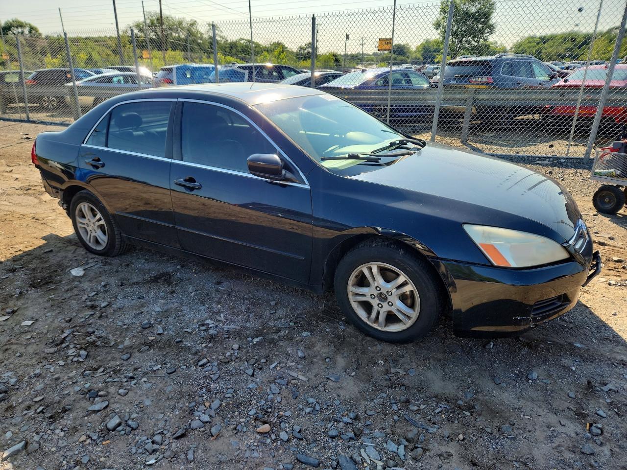 2007 Honda Accord Ex Black vin: 1HGCM56837A099107