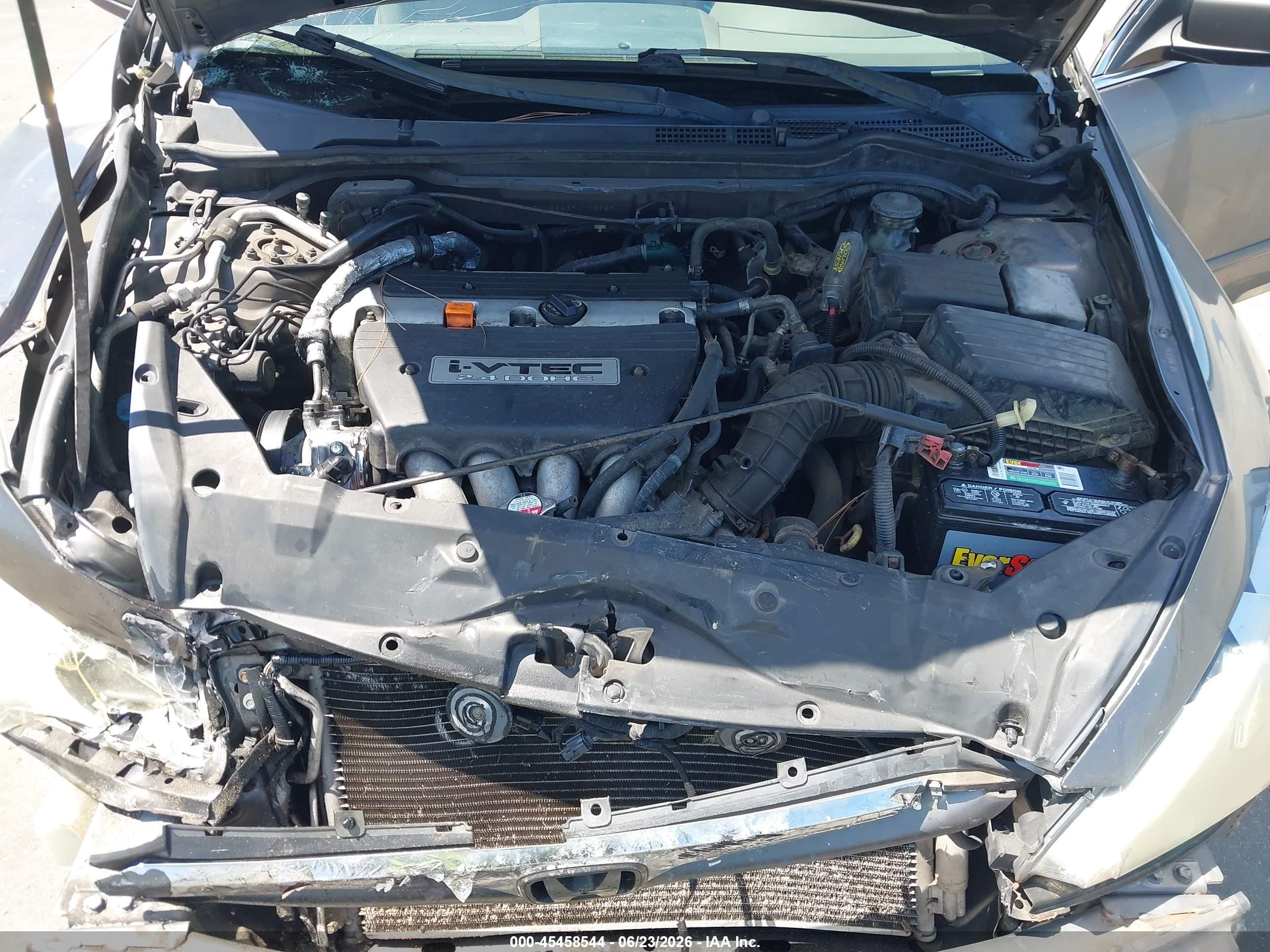 2007 Honda Accord 2.4 Ex Gray vin: 1HGCM56837A105987