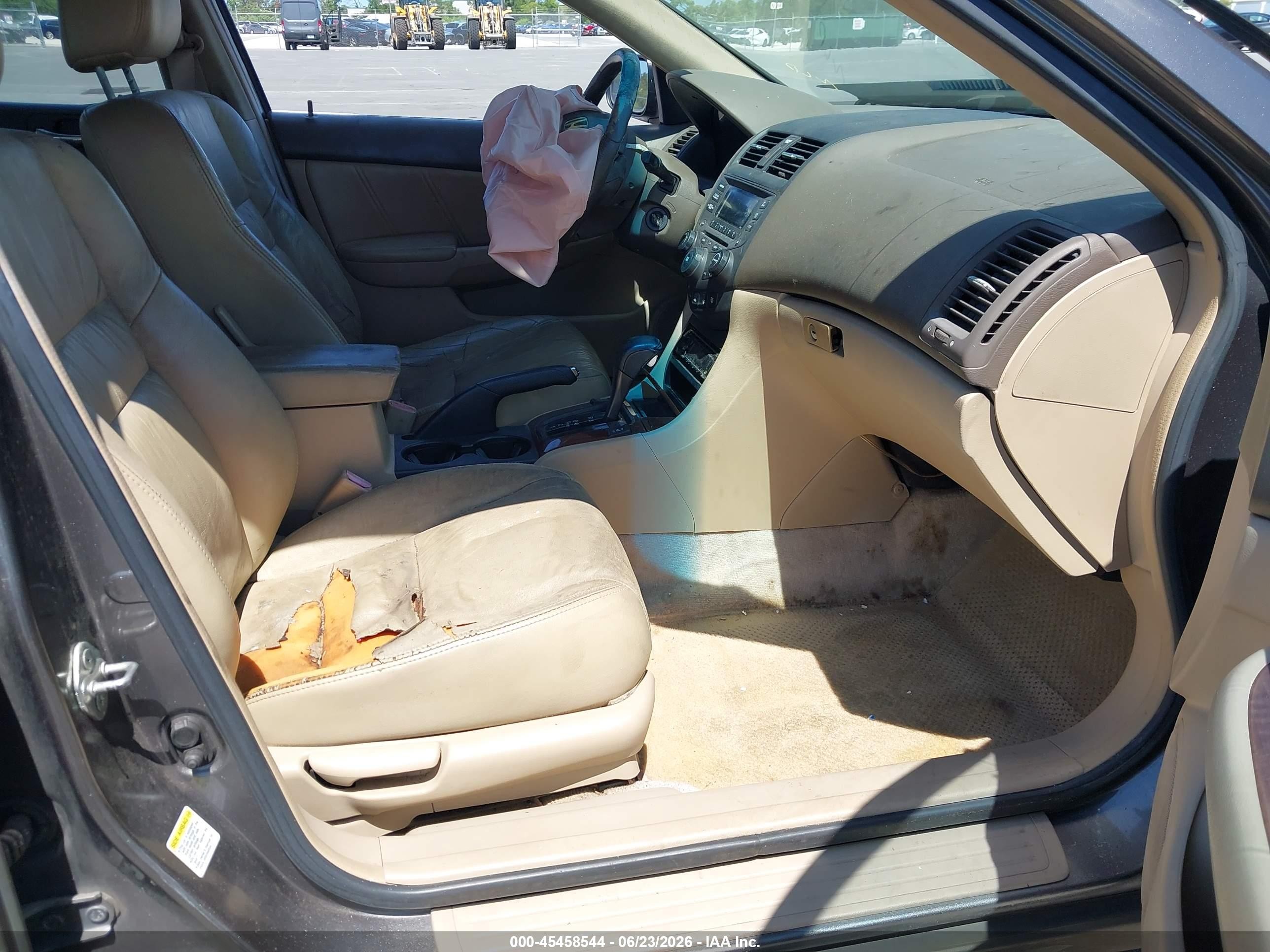 2007 Honda Accord 2.4 Ex Gray vin: 1HGCM56837A105987
