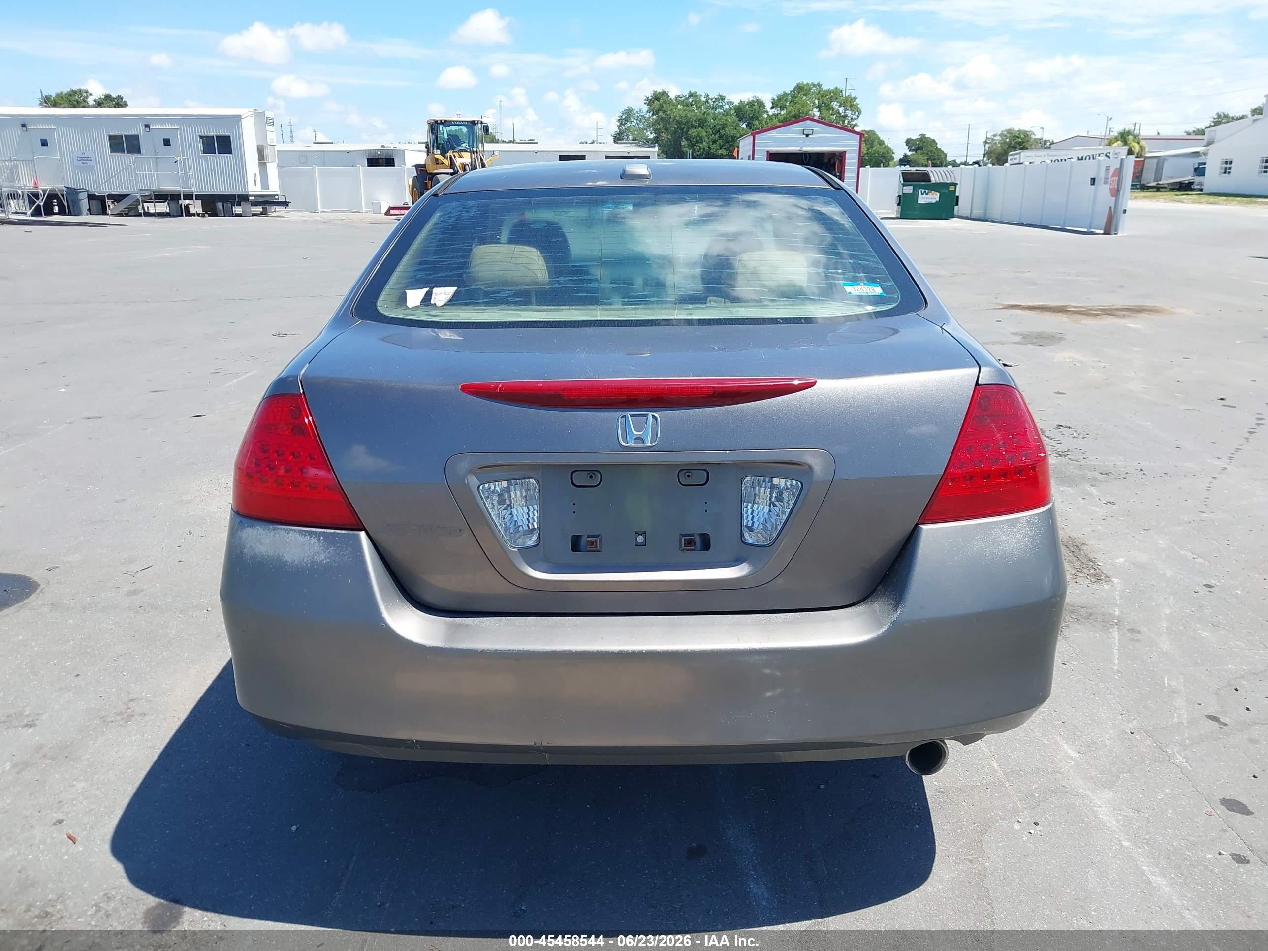 2007 Honda Accord 2.4 Ex Gray vin: 1HGCM56837A105987